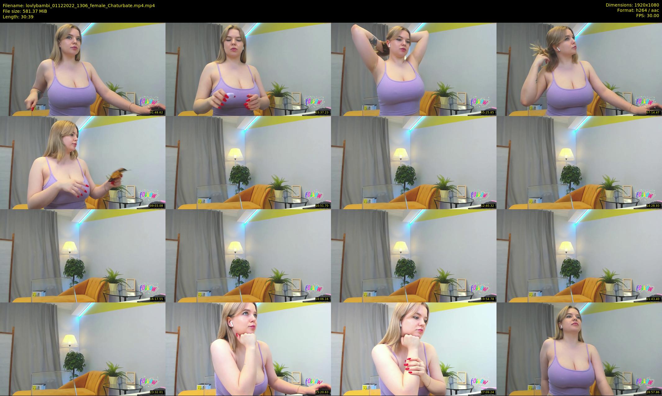 lovlybambi — 31 minute Chaturbate female cam show recording, 1080p, Dec 1, 2022