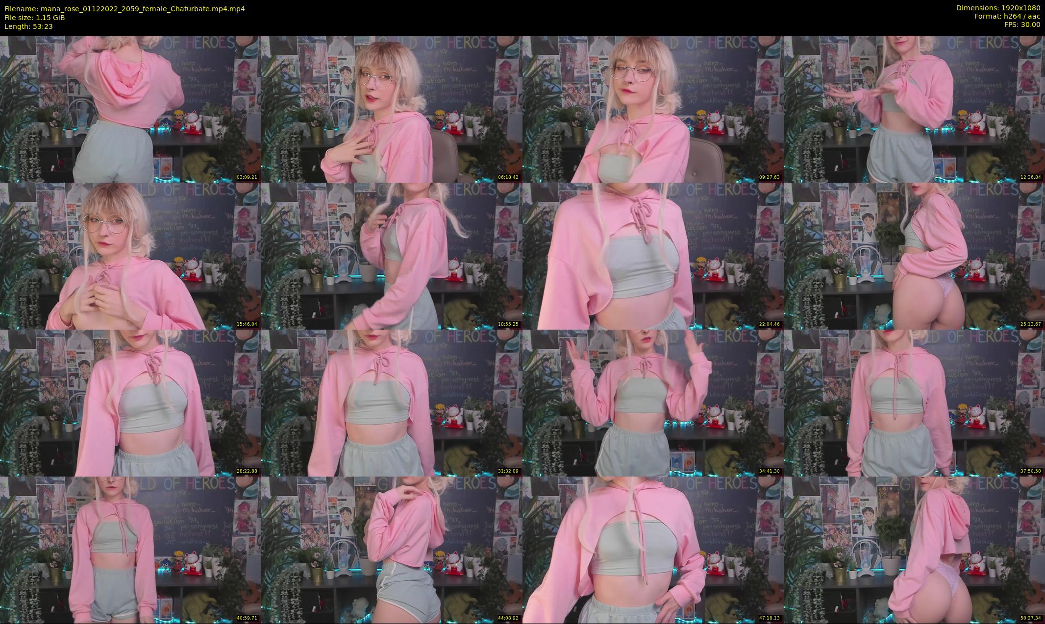 mana_rose — 54 minute Chaturbate female cam show recording, 1080p, Dec 1, 2022