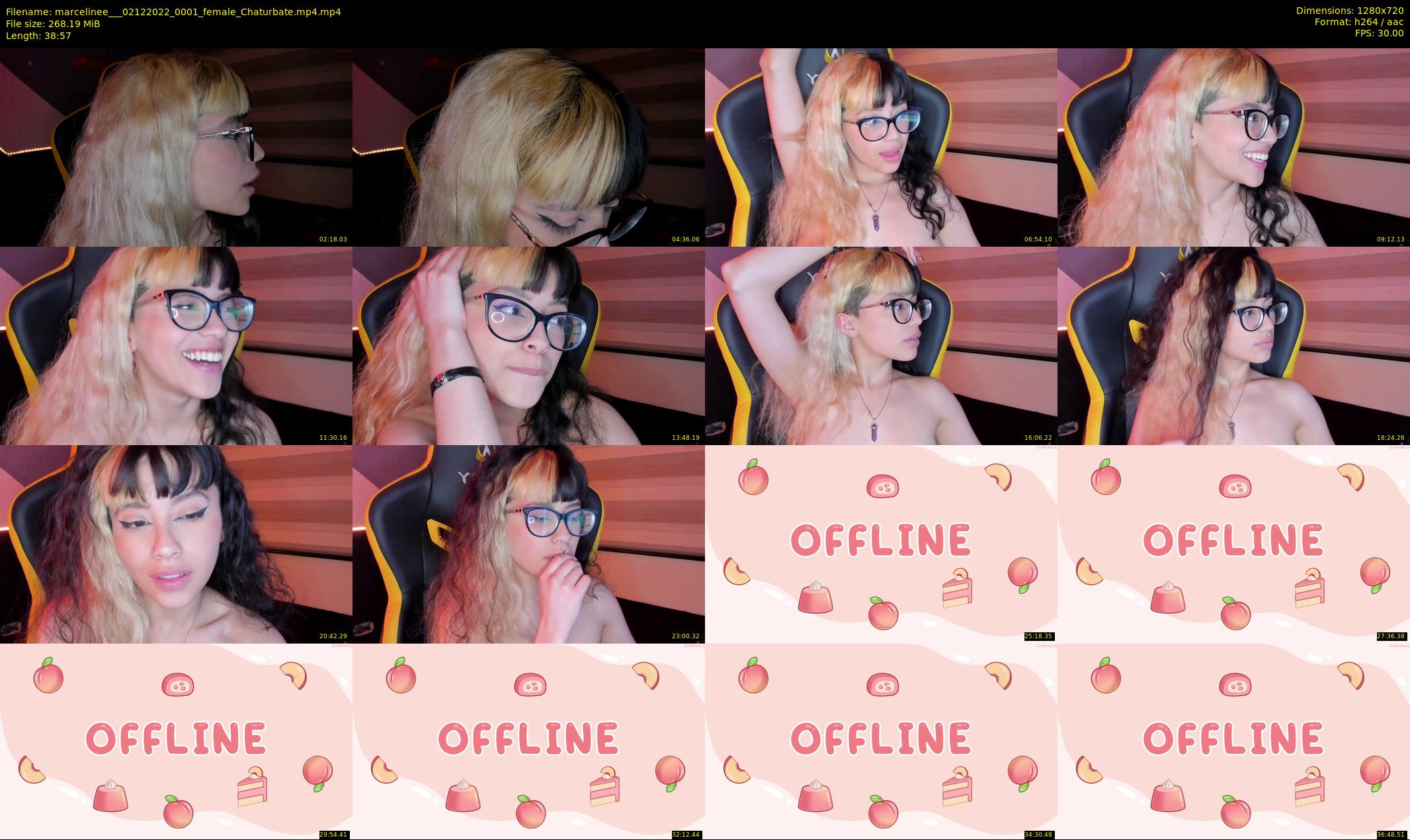 marcelinee__ — 39 minute Chaturbate female cam show recording, 720p, Dec 2, 2022