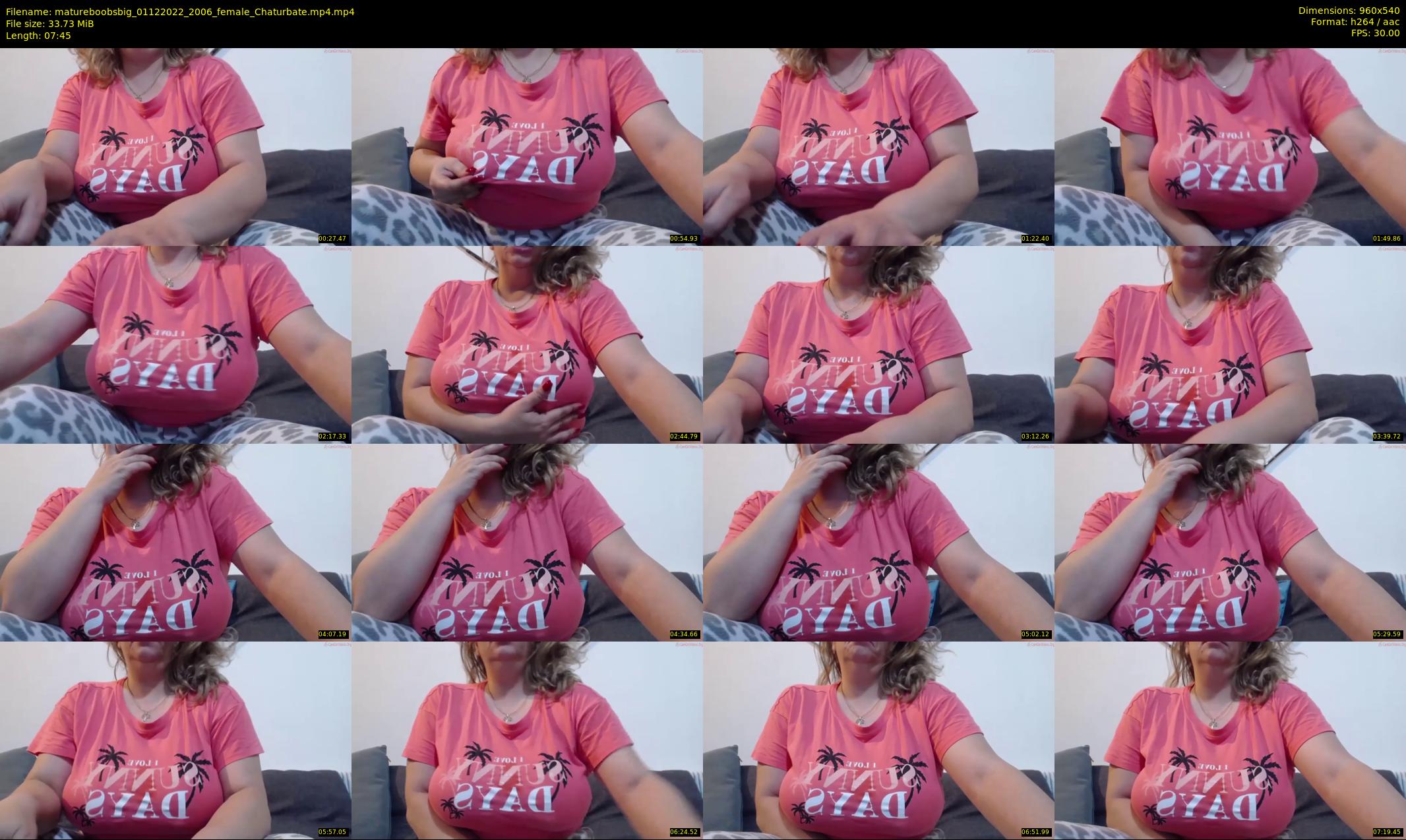 matureboobsbig — 8 minute Chaturbate female cam show recording, 480p, Dec 1, 2022