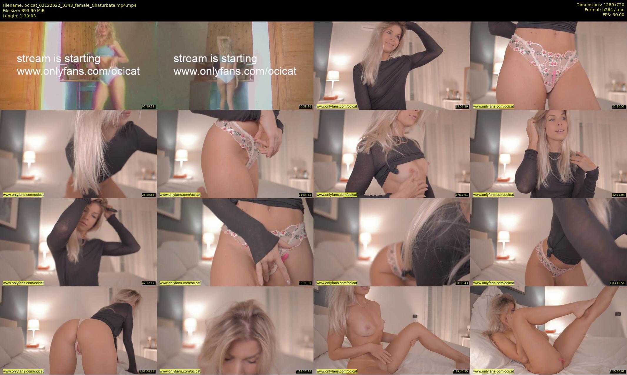ocicat — 91 minute Chaturbate female cam show recording, 720p, Dec 2, 2022