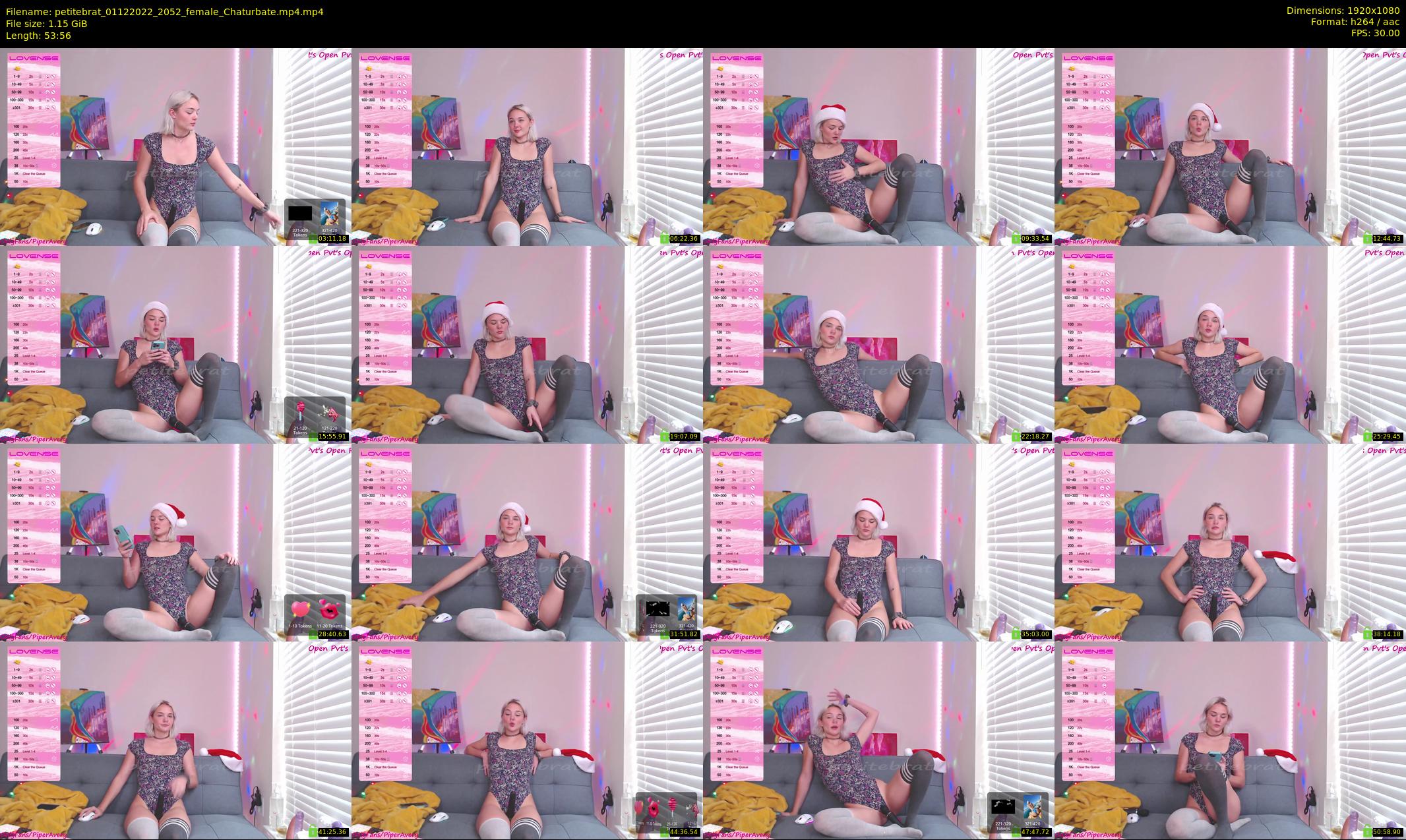 petitebrat — 54 minute Chaturbate female cam show recording, 1080p, Dec 1, 2022