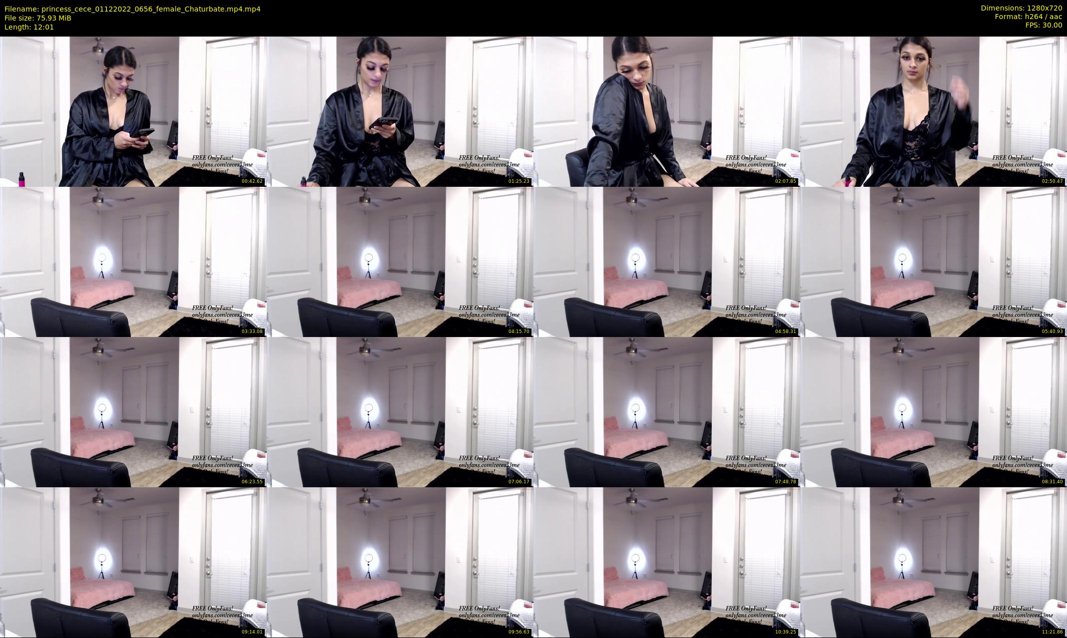 princess_cece — 13 minute Chaturbate female cam show recording, 720p, Dec 1, 2022