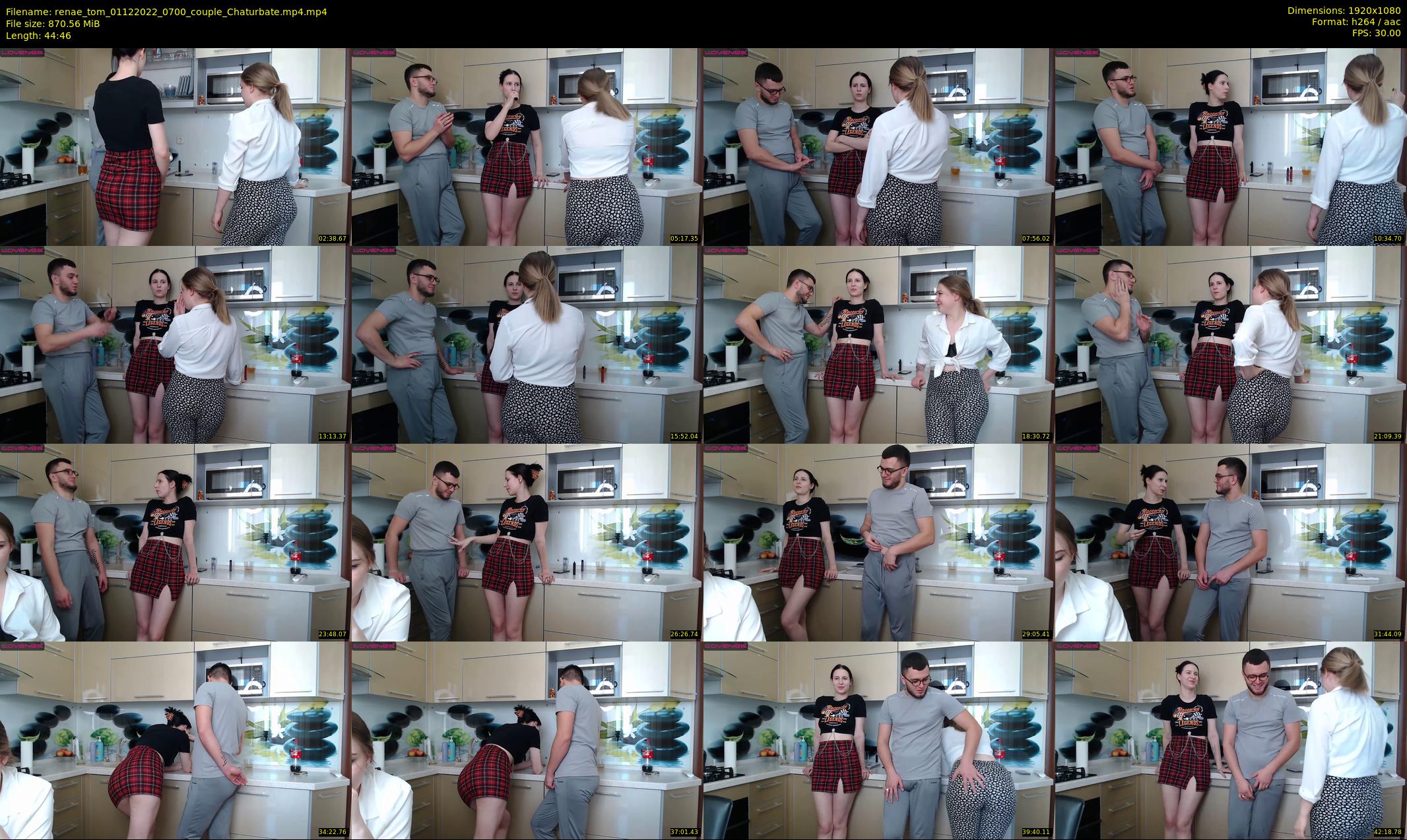 renae_tom — 45 minute Chaturbate couple cam show recording, 1080p, Dec 1, 2022