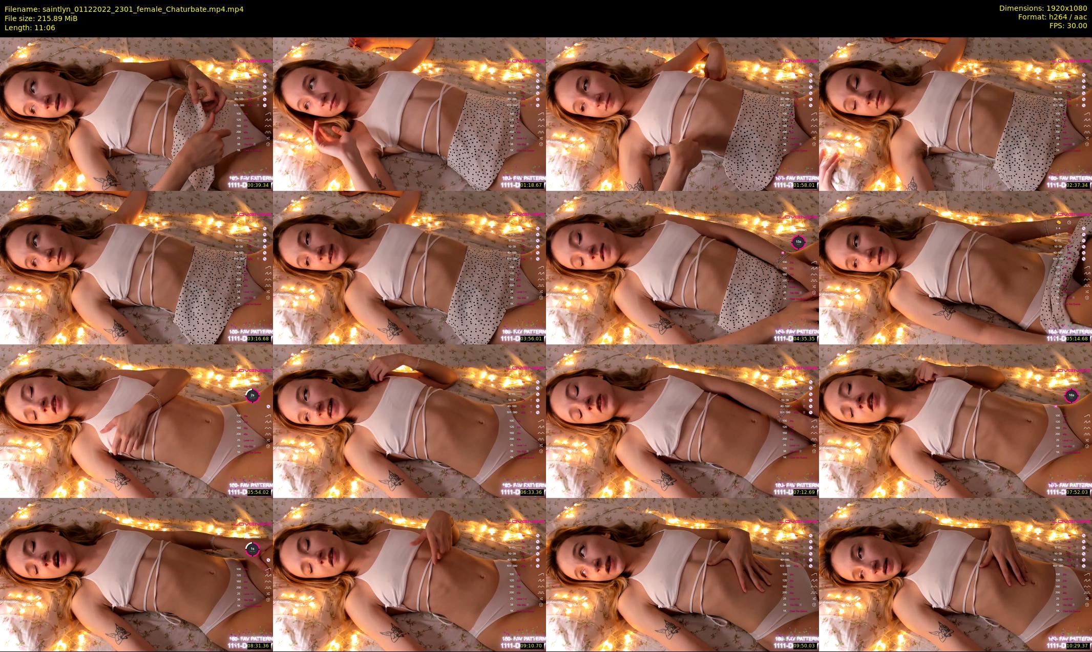 saintlyn — 12 minute Chaturbate female cam show recording, 1080p, Dec 1, 2022