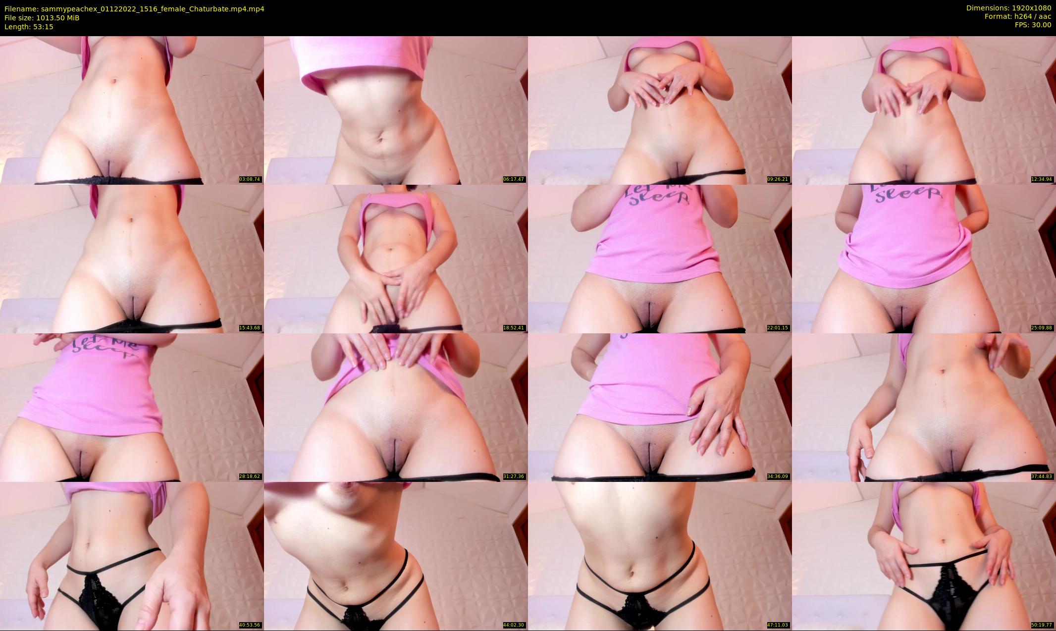 sammypeachex — 54 minute Chaturbate female cam show recording, 1080p, Dec 1, 2022