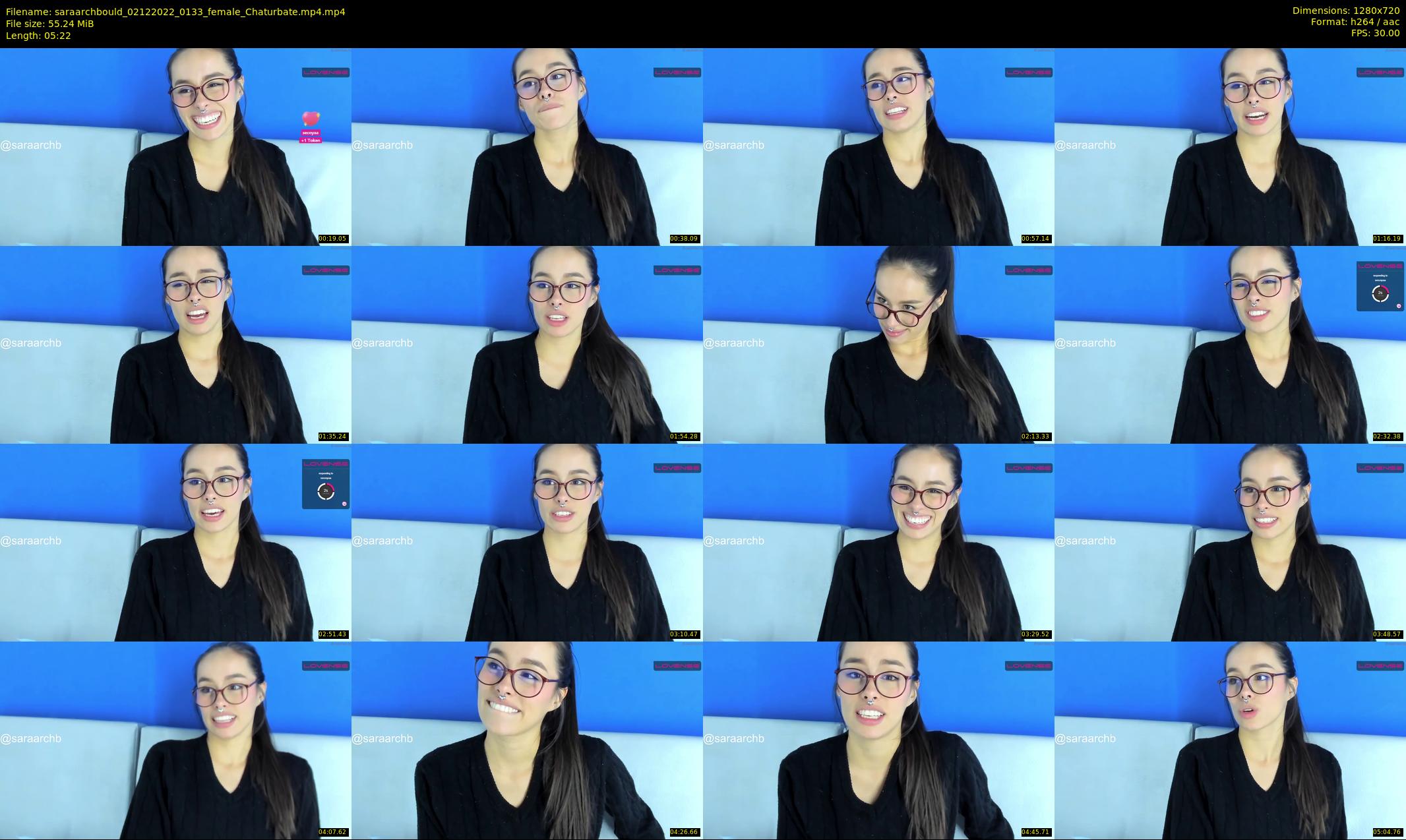saraarchbould — 6 minute Chaturbate female cam show recording, 720p, Dec 2, 2022