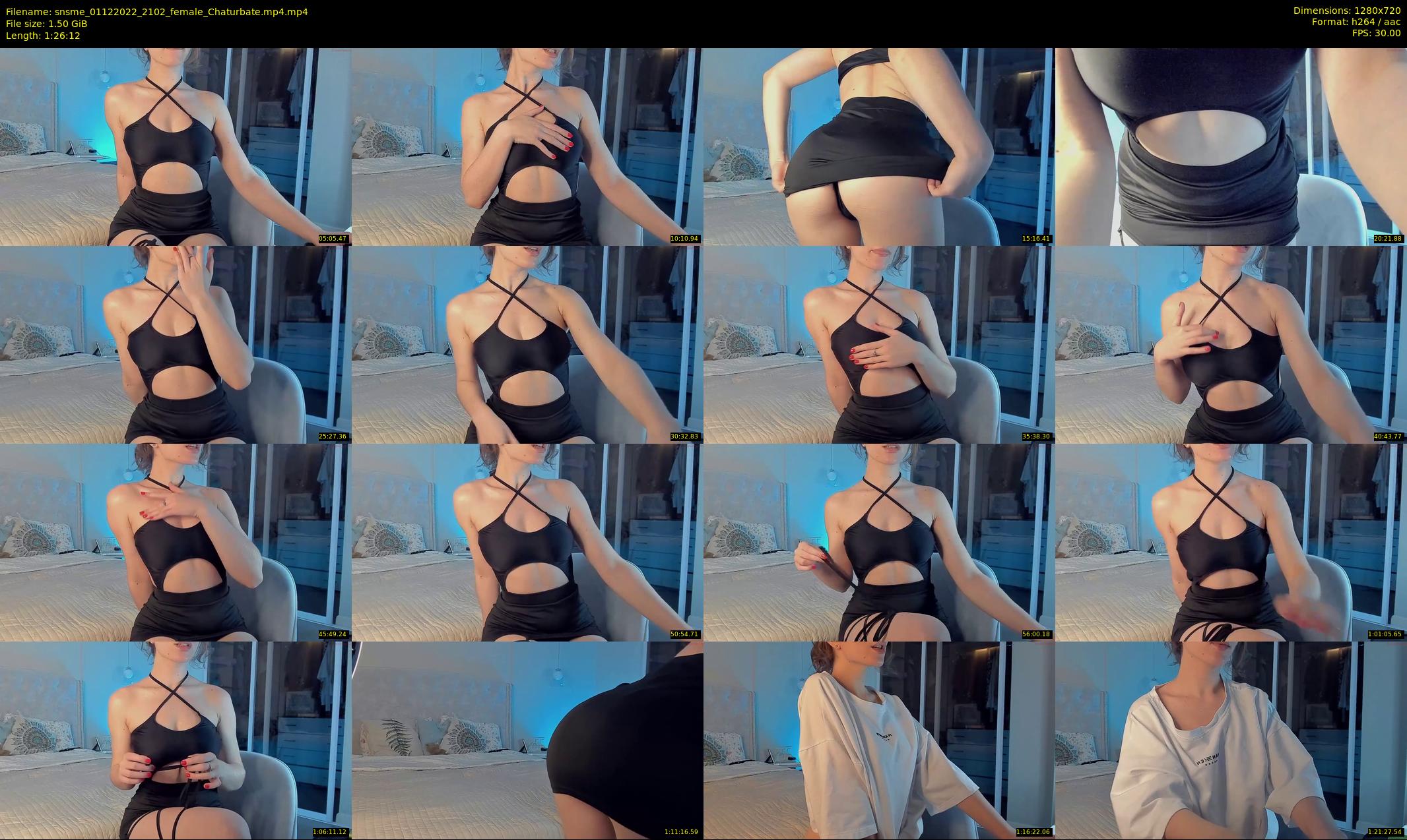 snsme — 87 minute Chaturbate female cam show recording, 720p, Dec 1, 2022