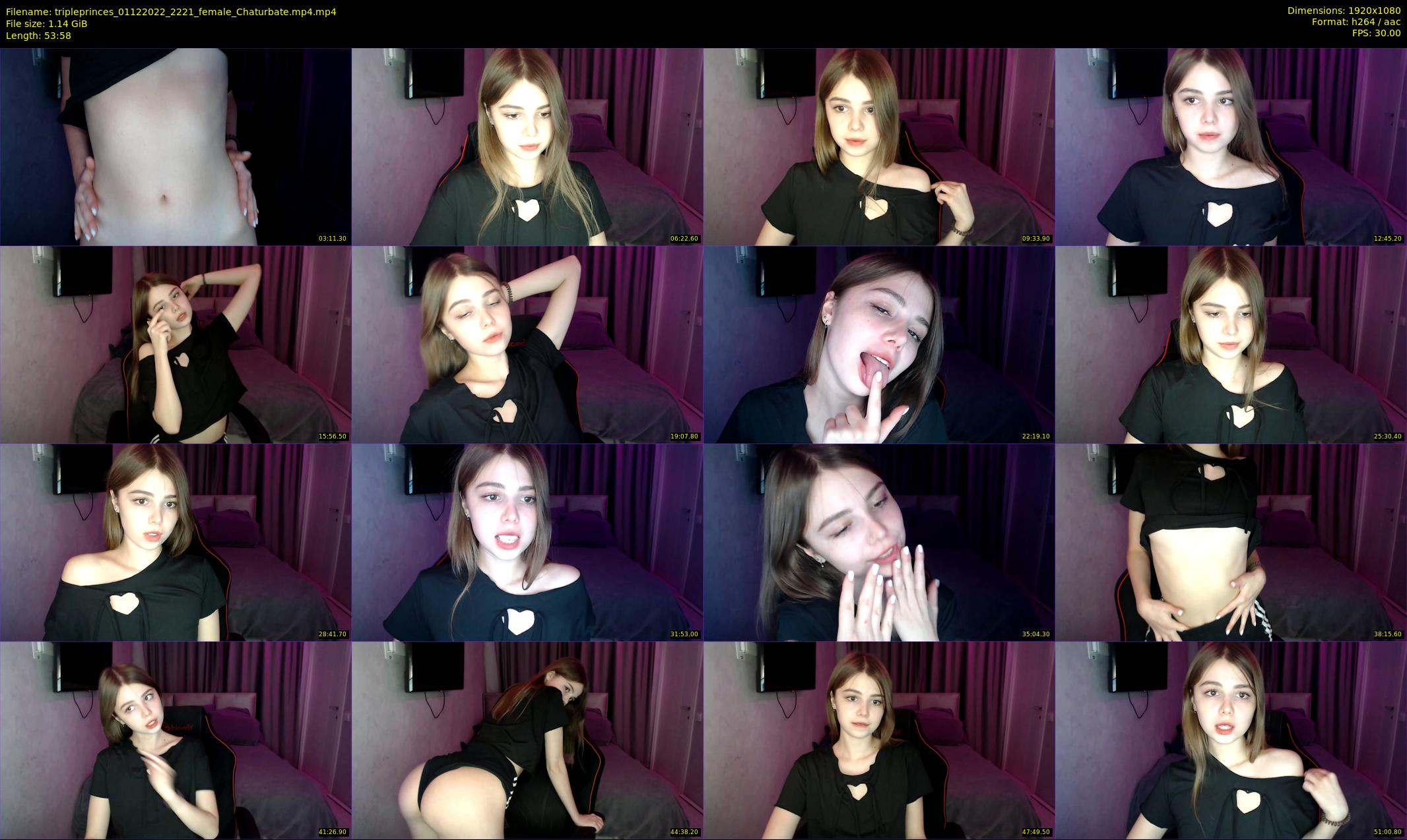 tripleprinces — 54 minute Chaturbate female cam show recording, 1080p, Dec 1, 2022