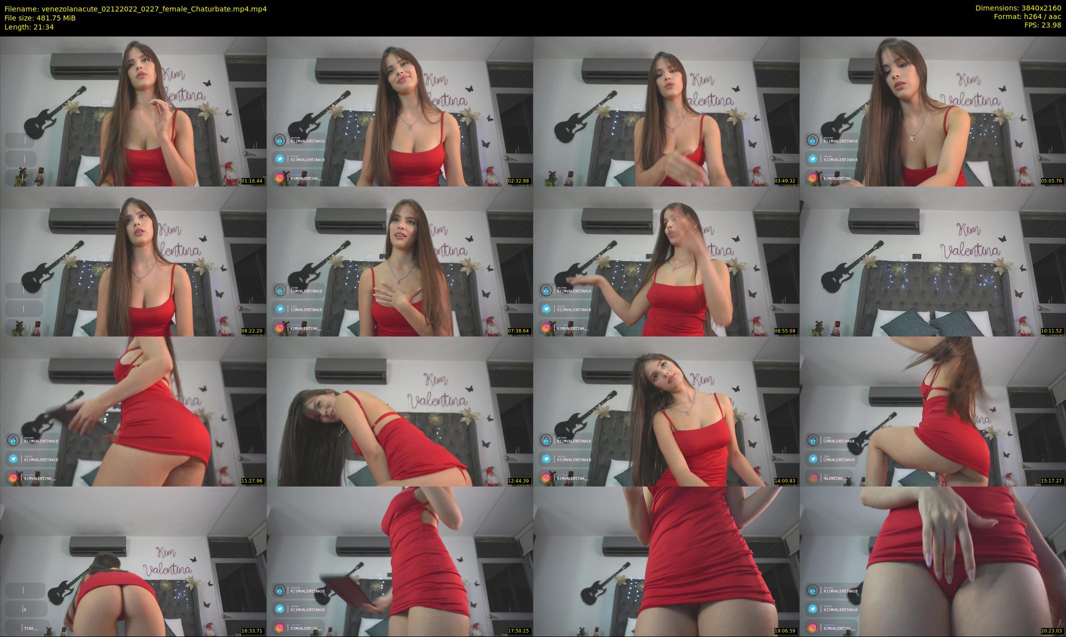 venezolanacute — 22 minute Chaturbate female cam show recording, 4K, Dec 2, 2022