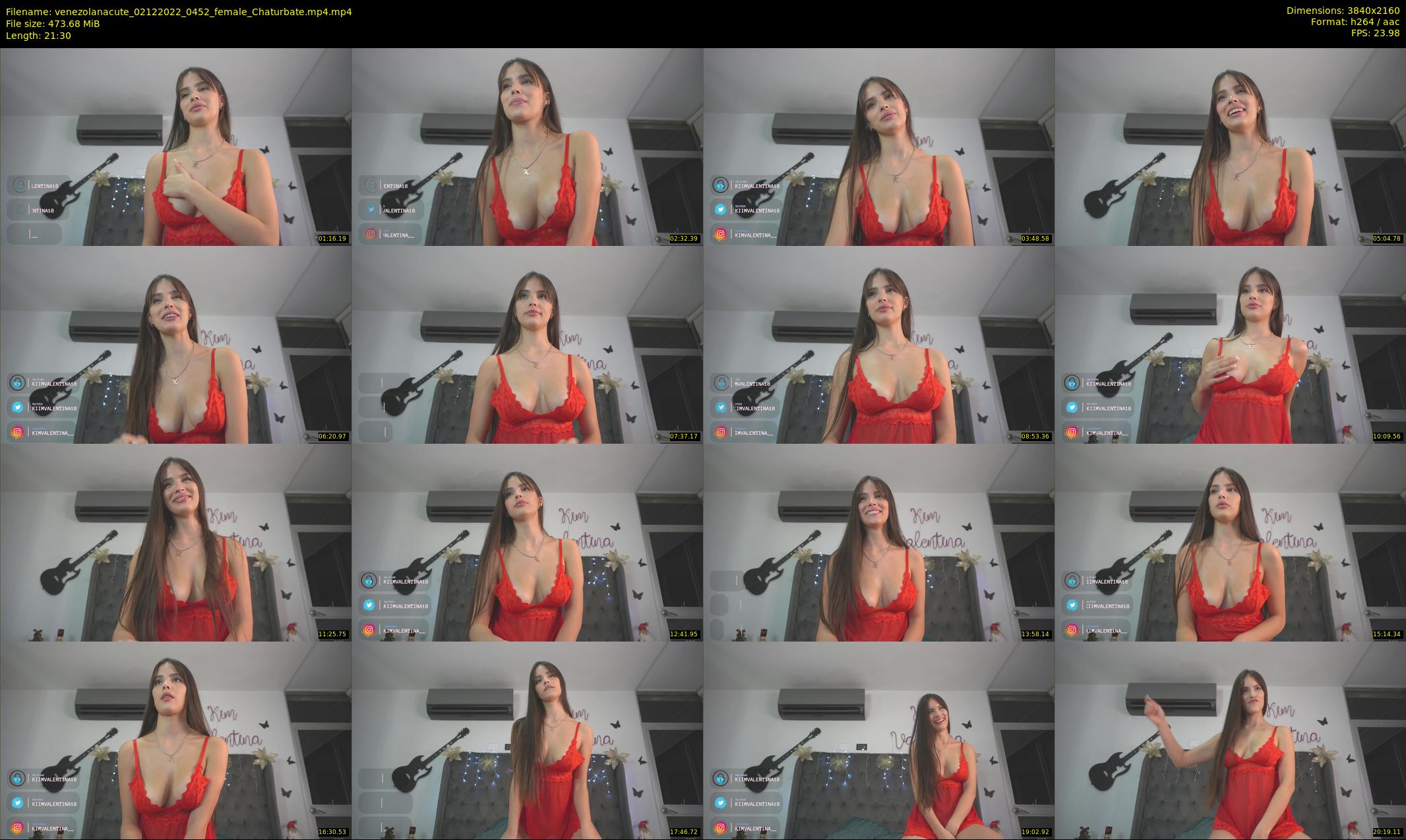 venezolanacute — 22 minute Chaturbate female cam show recording, 4K, Dec 2, 2022