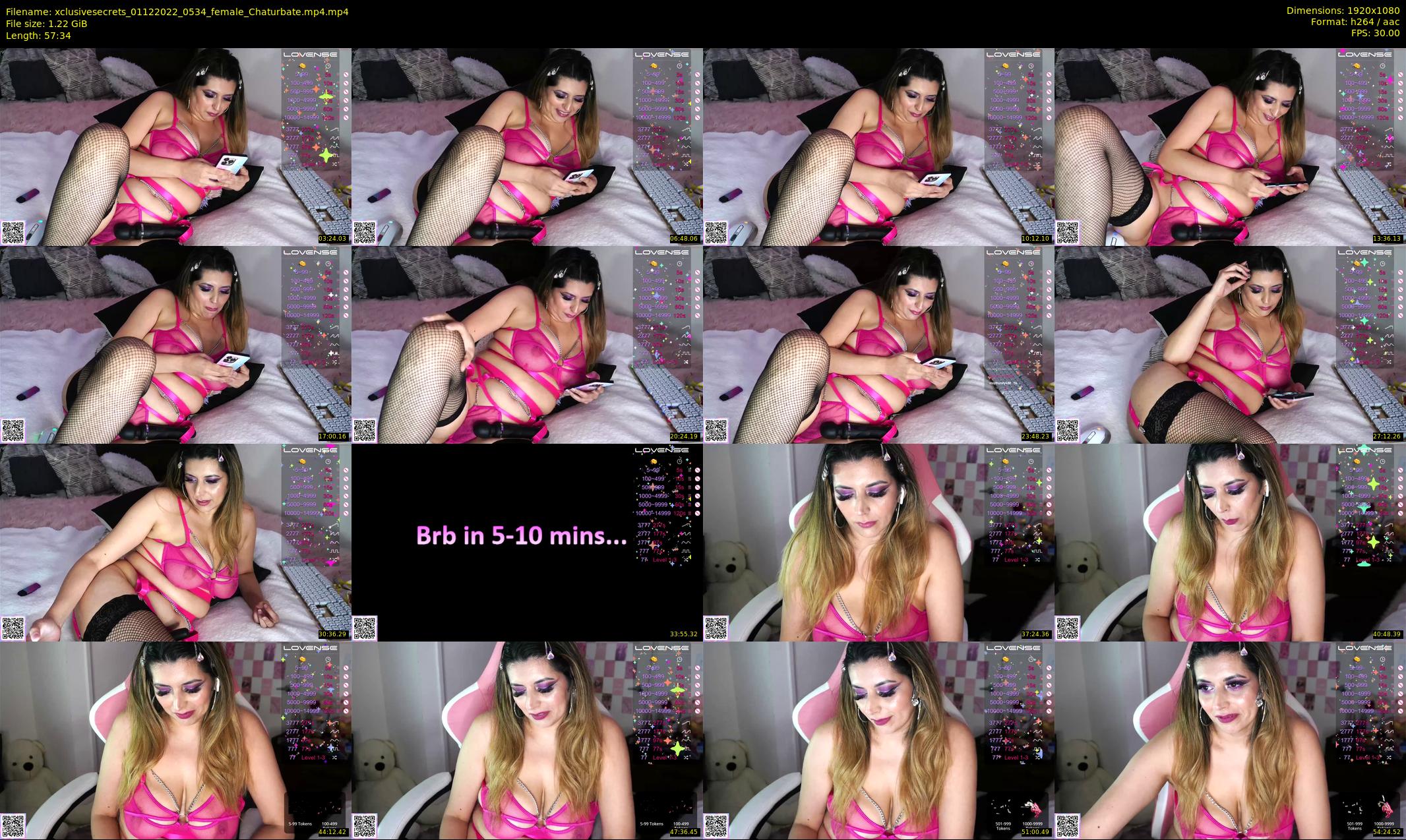 xclusivesecrets — 58 minute Chaturbate female cam show recording, 1080p, Dec 1, 2022