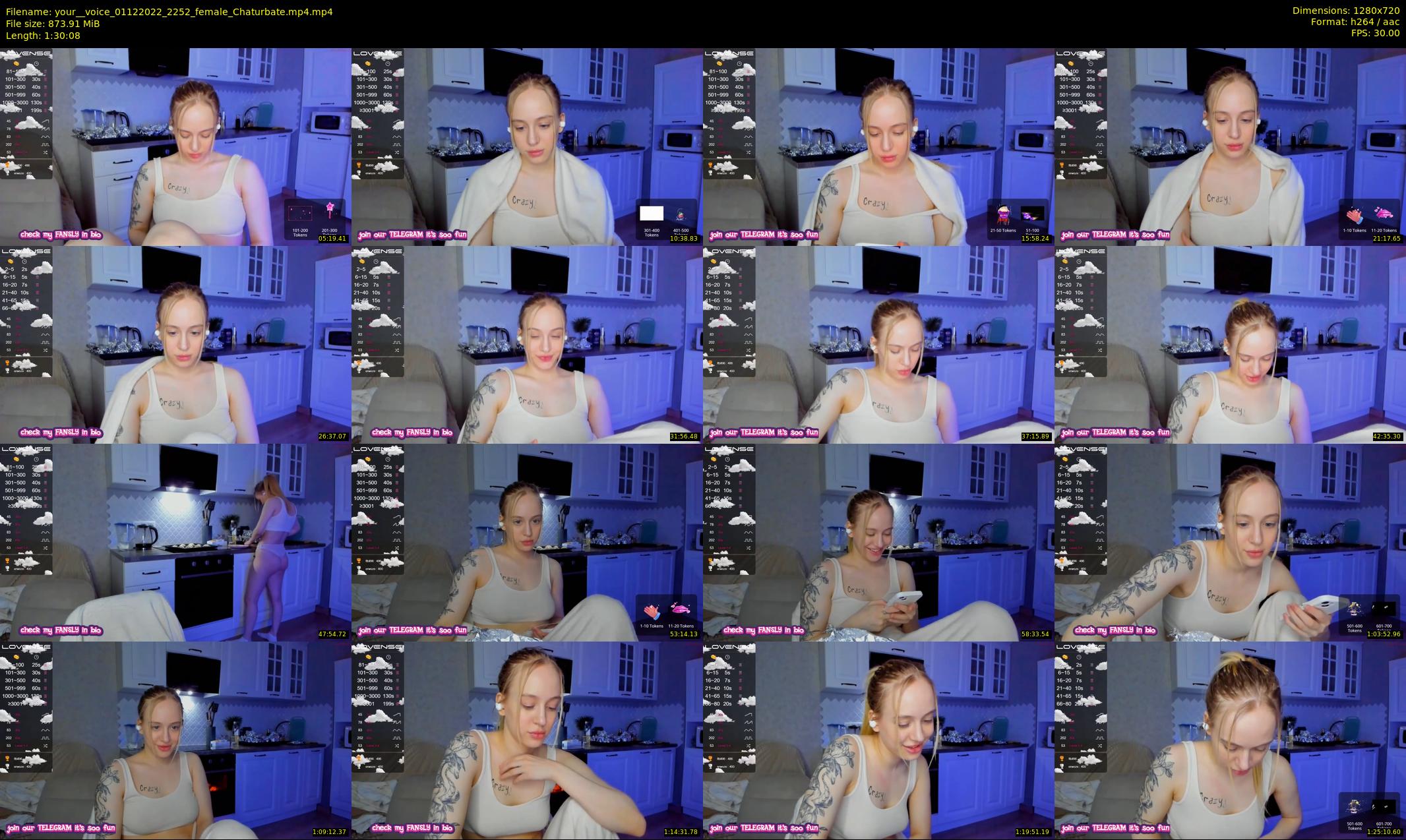 your__voice — 91 minute Chaturbate female cam show recording, 720p, Dec 1, 2022