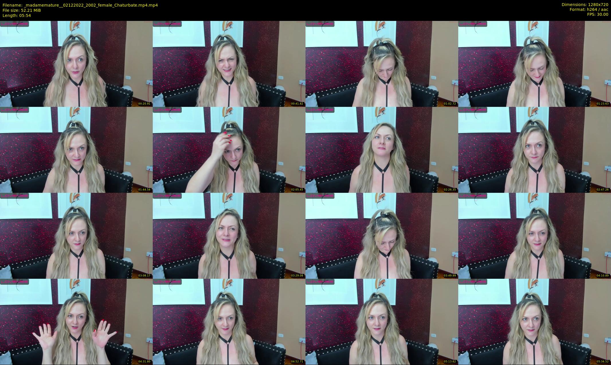 _madamemature_ — 6 minute Chaturbate female cam show recording, 720p, Dec 2, 2022