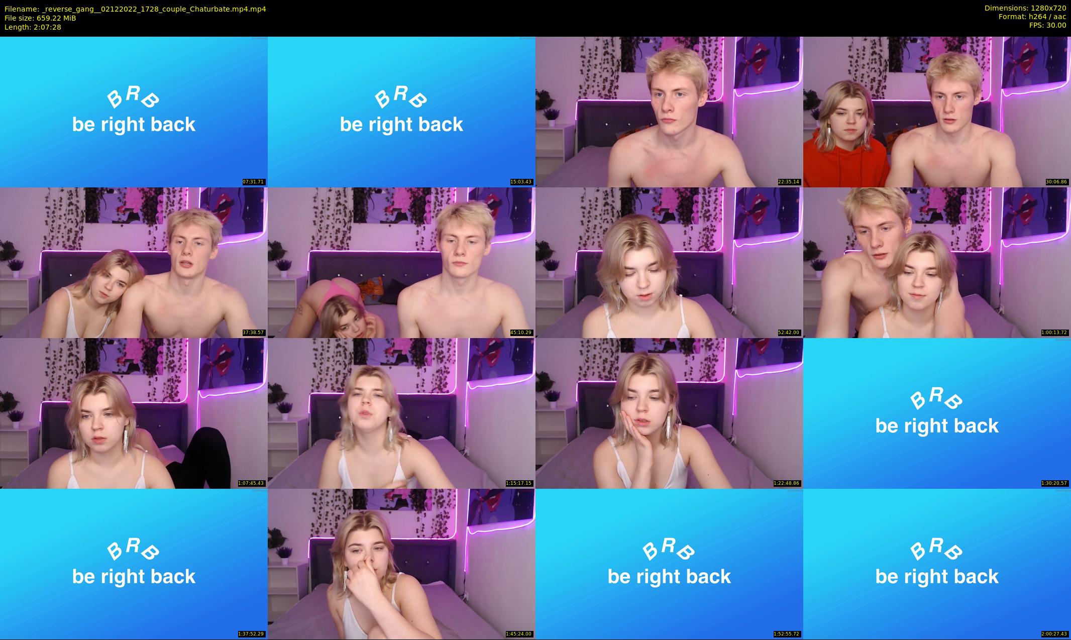 _reverse_gang_ — 128 minute Chaturbate couple cam show recording, 720p, Dec 2, 2022