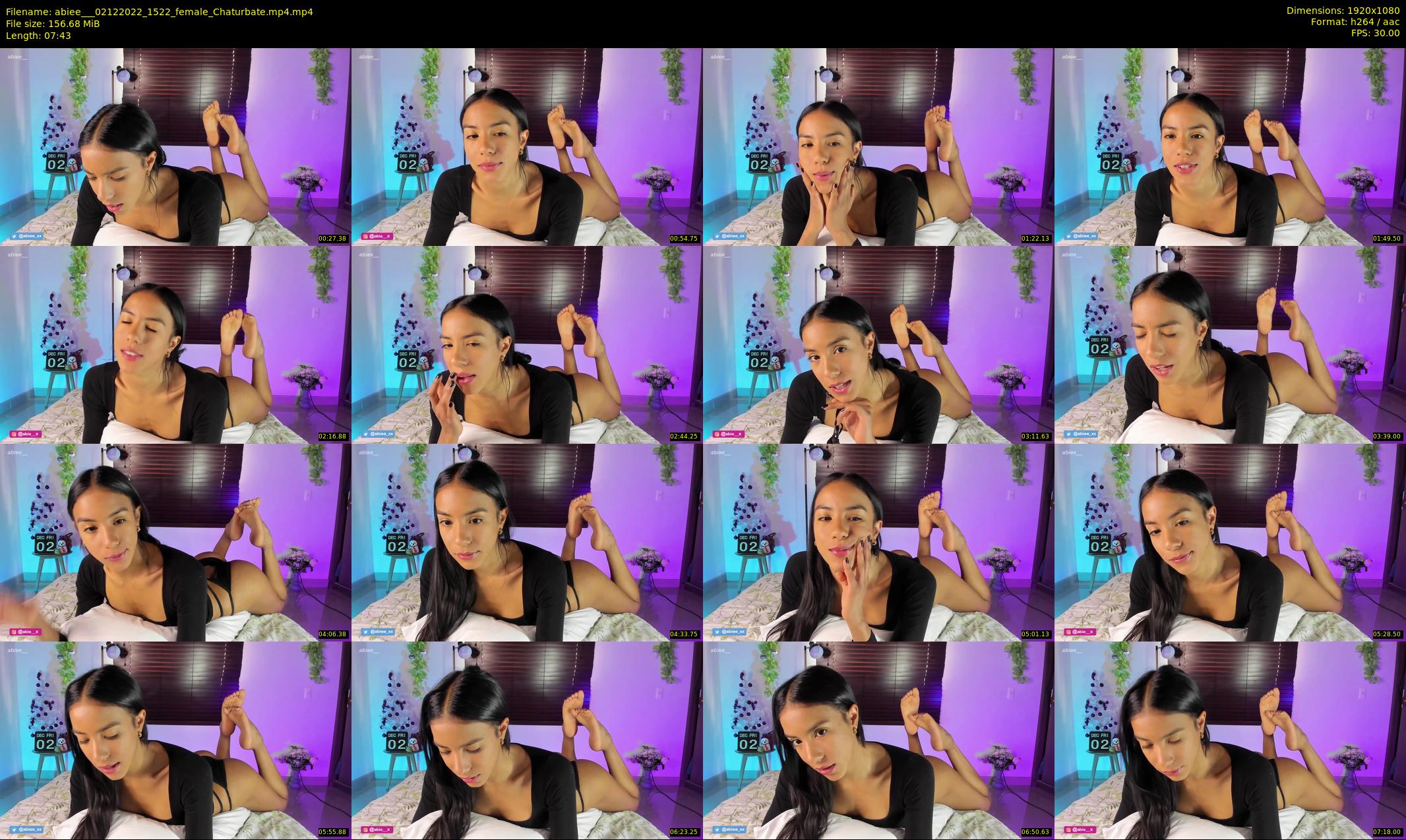 abiee__ — 8 minute Chaturbate female cam show recording, 1080p, Dec 2, 2022