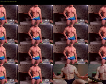 adam_muscle_ — 54 minute Chaturbate male cam show recording, 1080p, Dec 3, 2022
