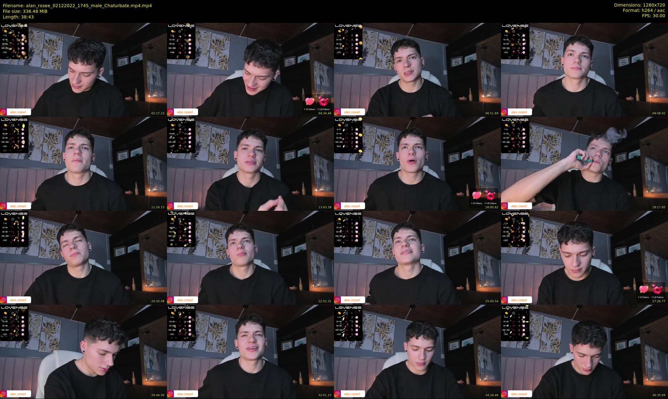 alan_rosee — 39 minute Chaturbate male cam show recording, 720p, Dec 2, 2022