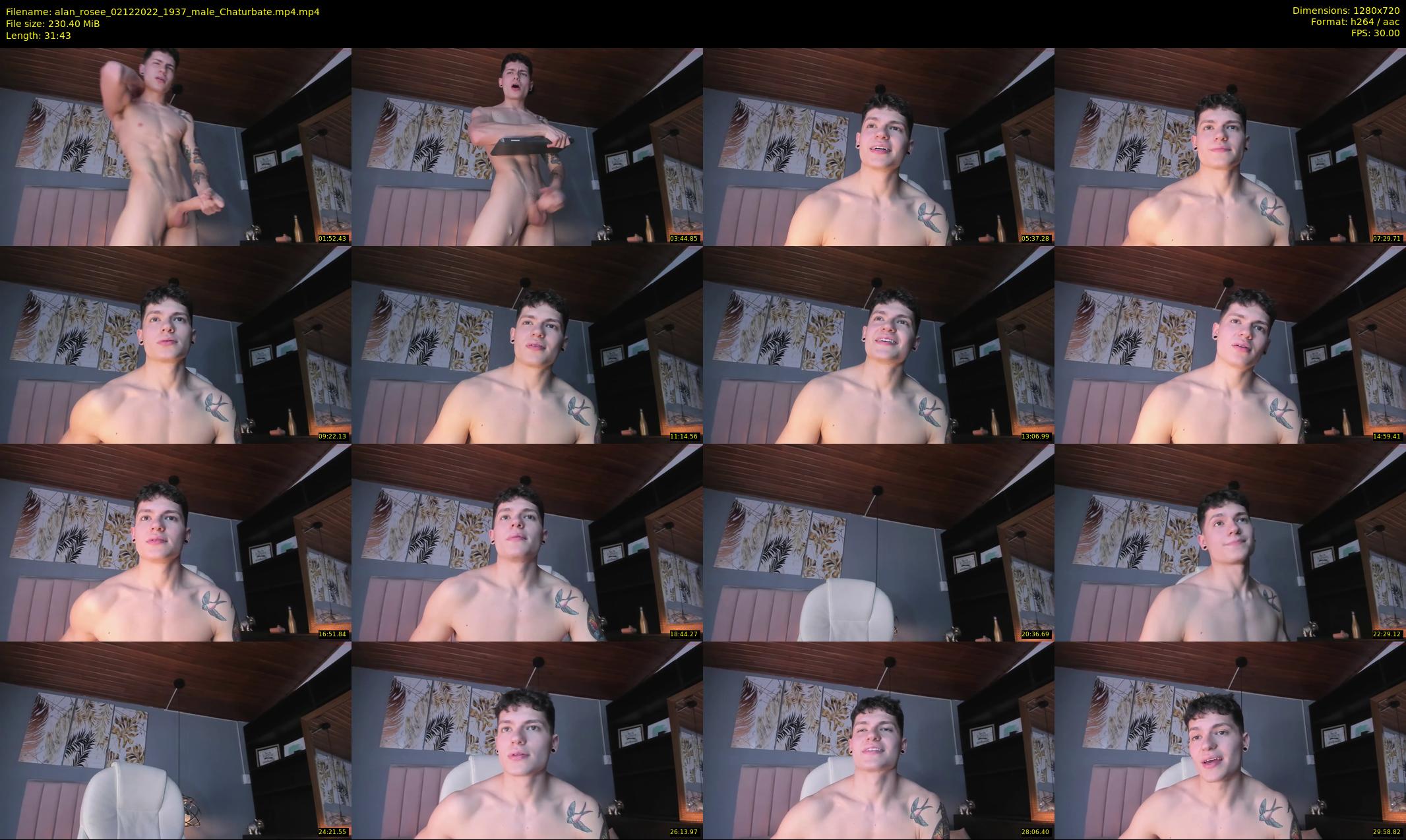 alan_rosee — 32 minute Chaturbate male cam show recording, 720p, Dec 2, 2022