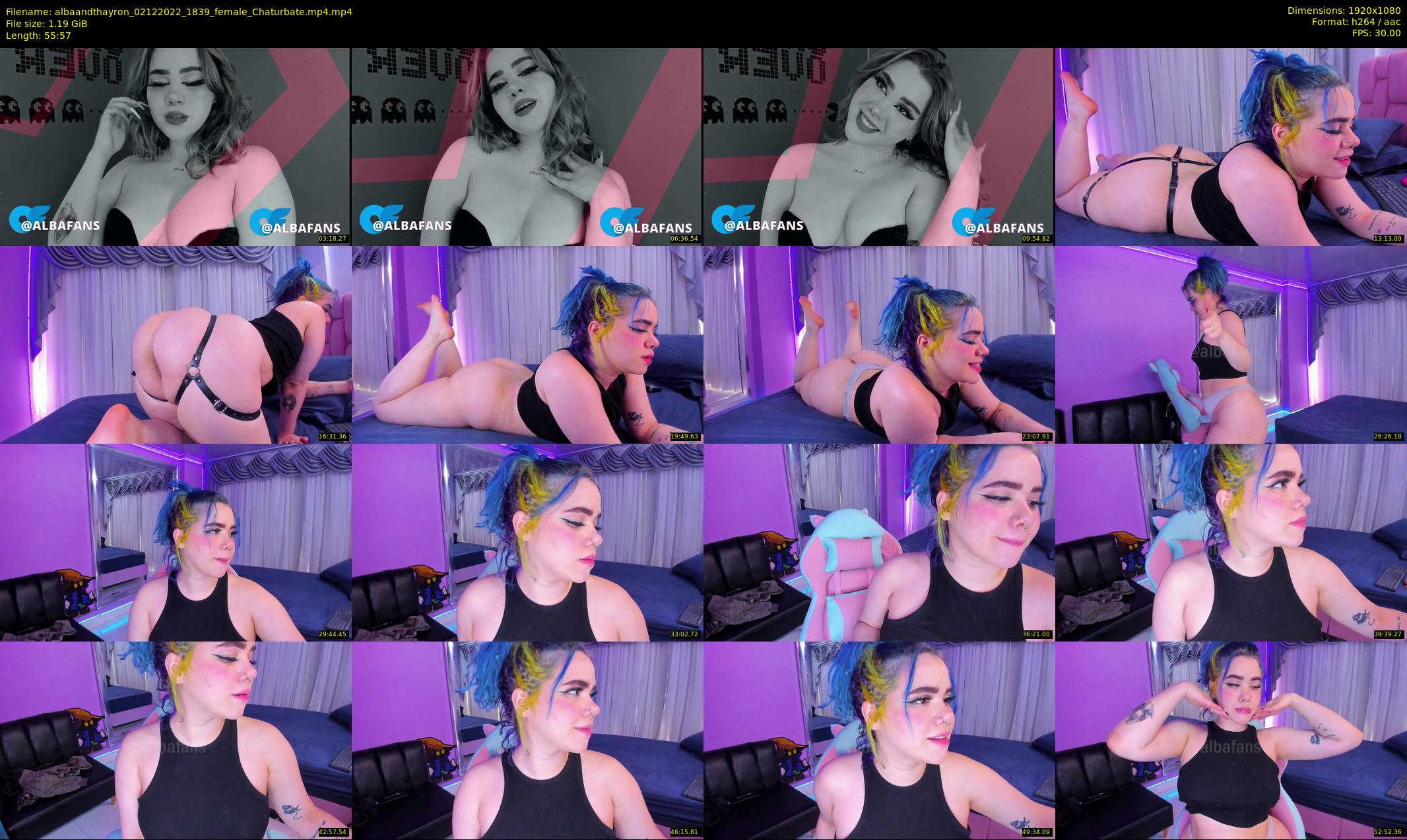 albaandthayron — 56 minute Chaturbate couple cam show recording, 1080p, Dec 2, 2022