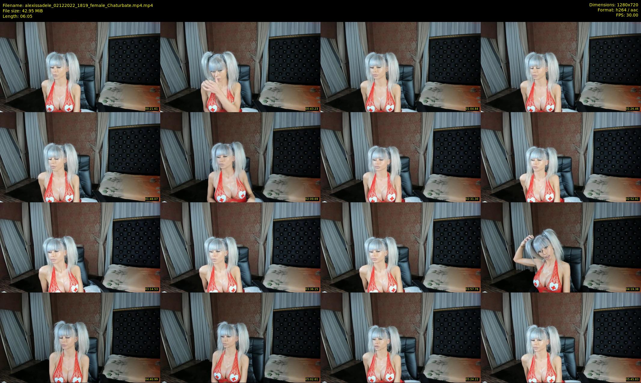 alexissadele — 7 minute Chaturbate female cam show recording, 720p, Dec 2, 2022