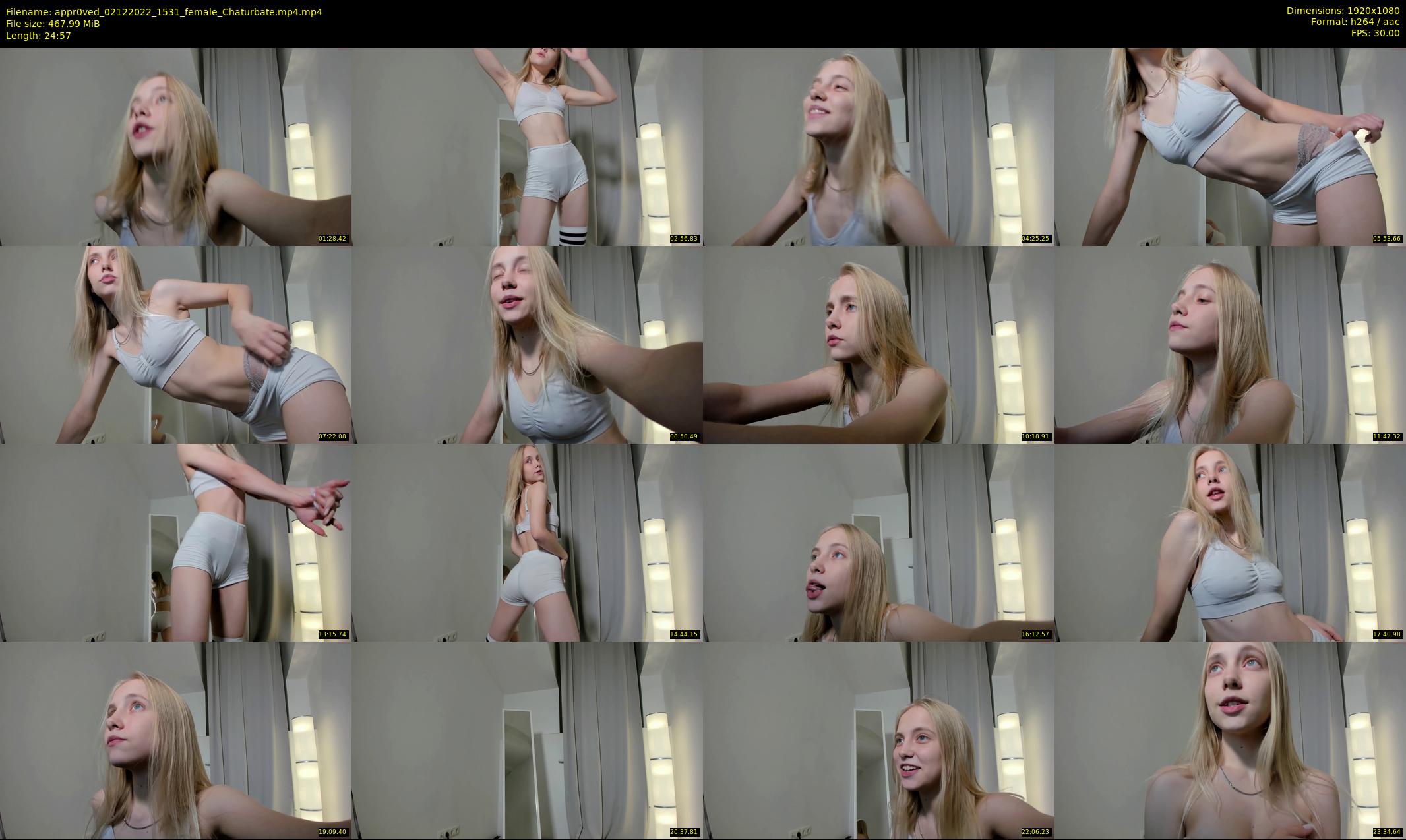 appr0ved — 25 minute Chaturbate female cam show recording, 1080p, Dec 2, 2022