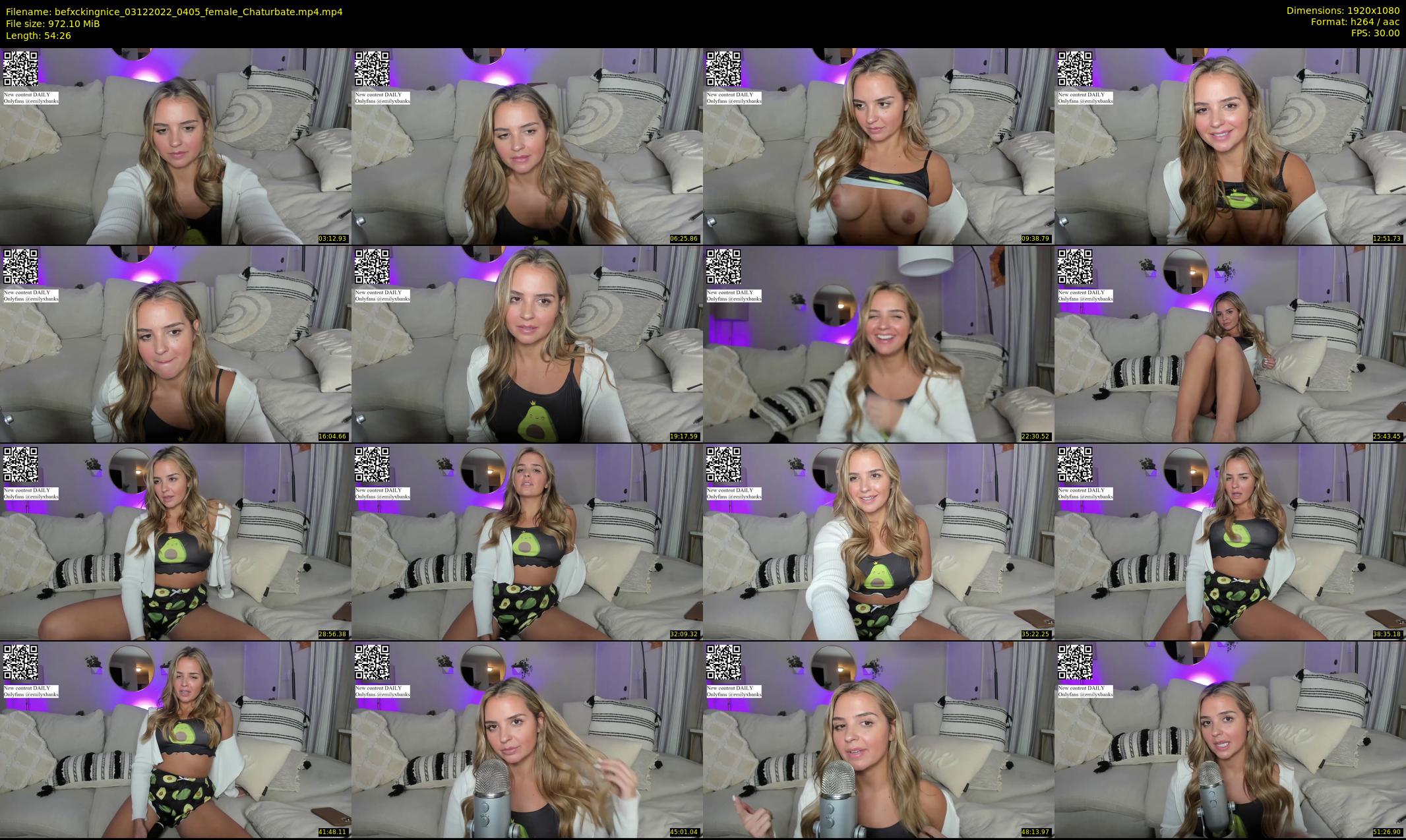 befxckingnice — 55 minute Chaturbate female cam show recording, 1080p, Dec 3, 2022