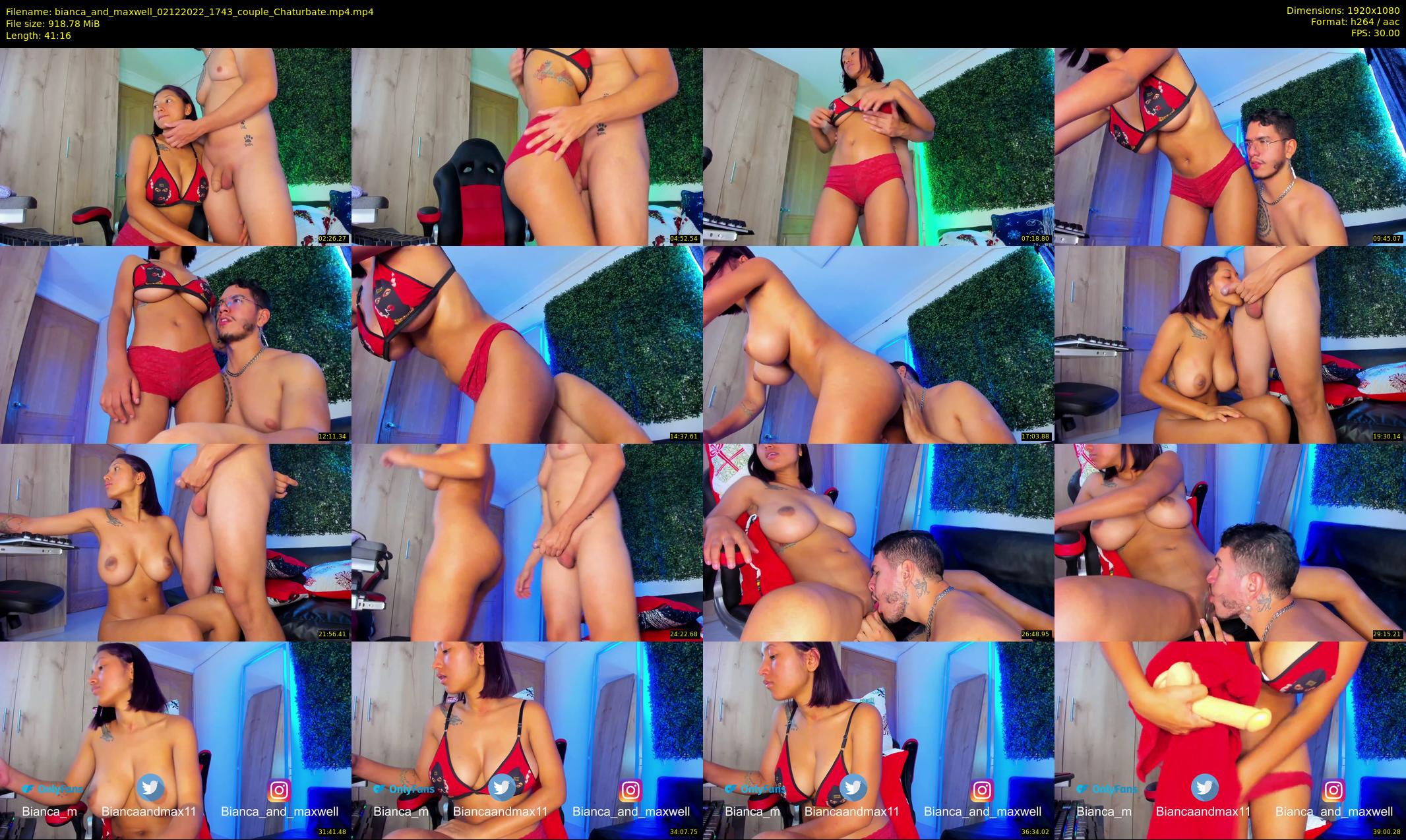 bianca_and_maxwell — 42 minute Chaturbate couple cam show recording, 1080p, Dec 2, 2022