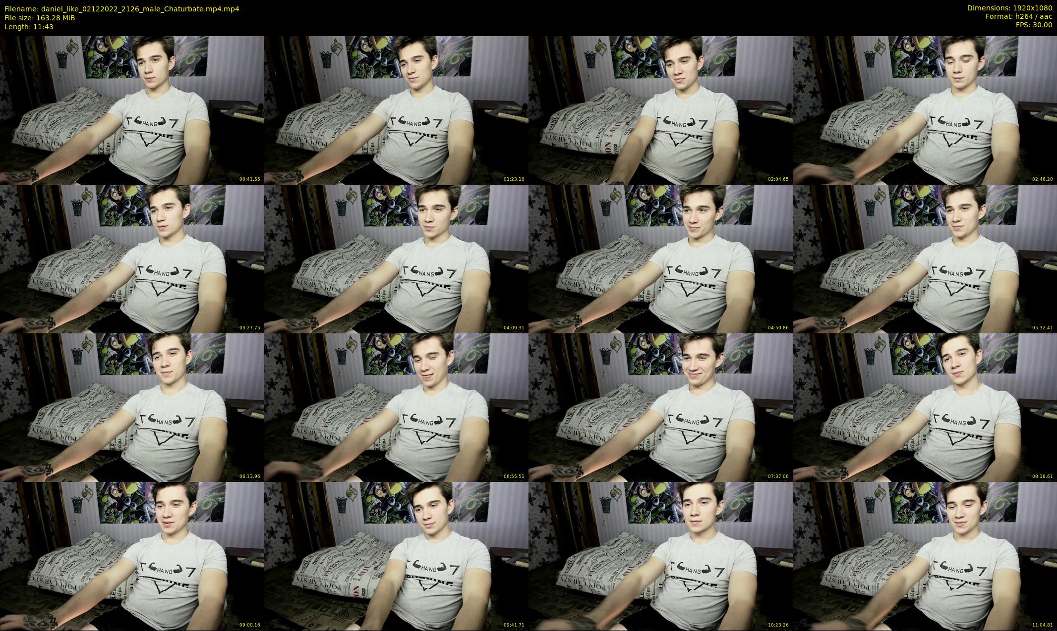 daniel_like — 12 minute Chaturbate male cam show recording, 1080p, Dec 2, 2022