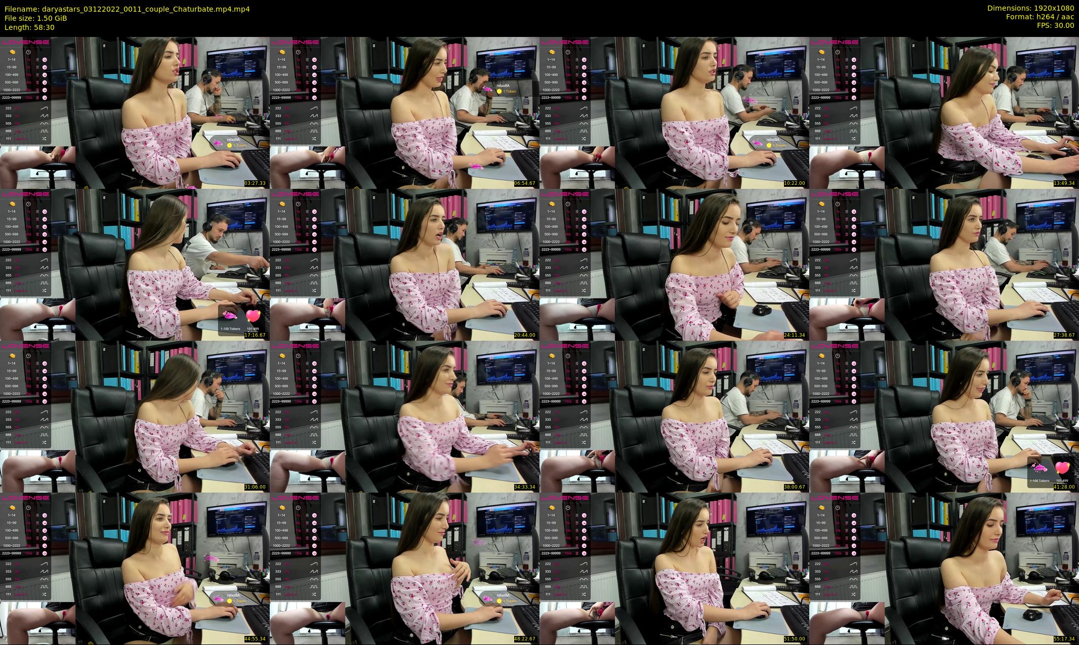 daryastars — 59 minute Chaturbate couple cam show recording, 1080p, Dec 3, 2022