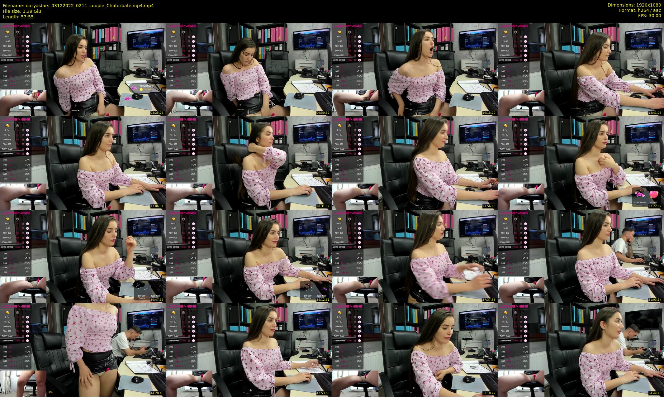 daryastars — 58 minute Chaturbate couple cam show recording, 1080p, Dec 3, 2022