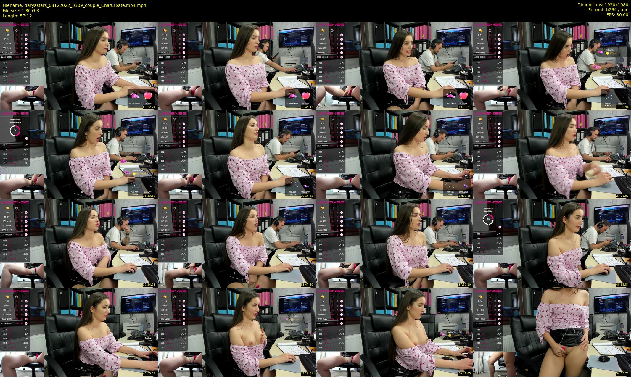 daryastars — 58 minute Chaturbate couple cam show recording, 1080p, Dec 3, 2022