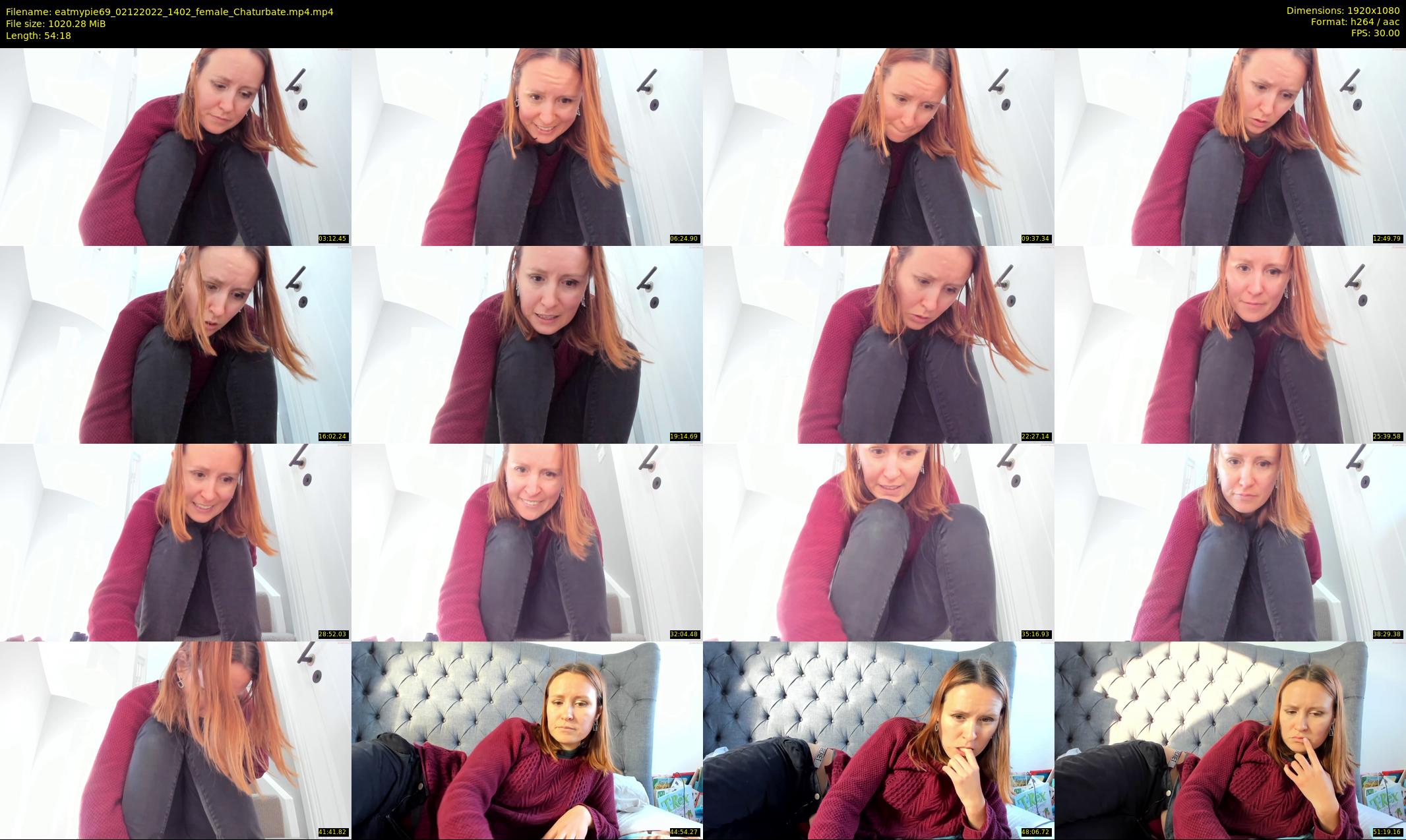 eatmypie69 — 55 minute Chaturbate female cam show recording, 1080p, Dec 2, 2022