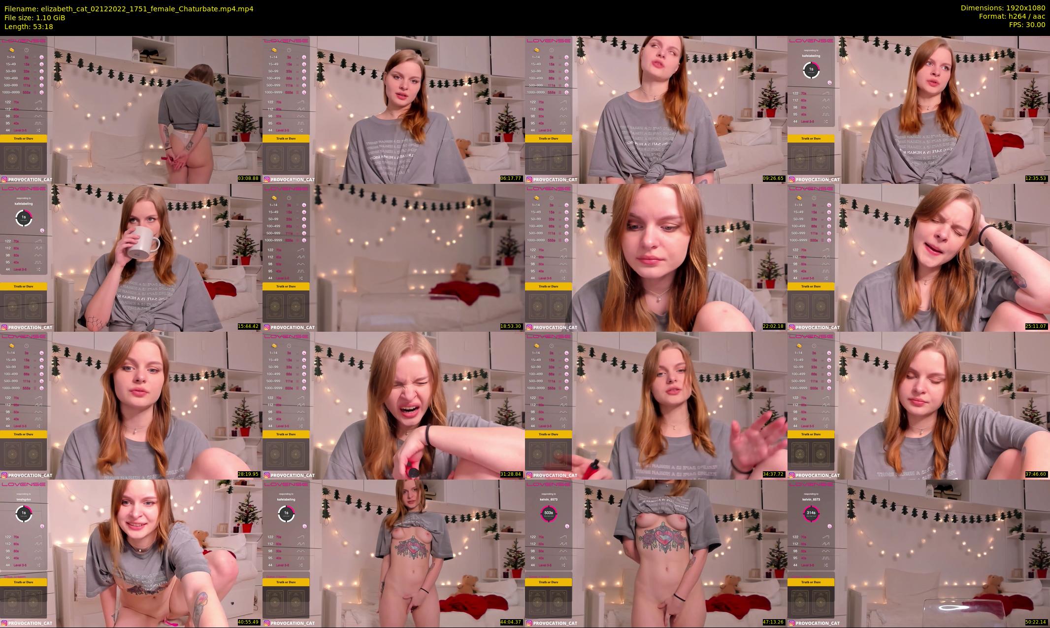 elizabeth_cat — 54 minute Chaturbate female cam show recording, 1080p, Dec 2, 2022