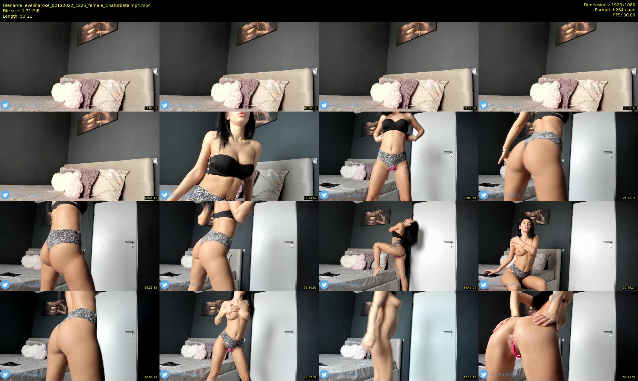 evelinarose — 54 minute Chaturbate female cam show recording, 1080p, Dec 2, 2022