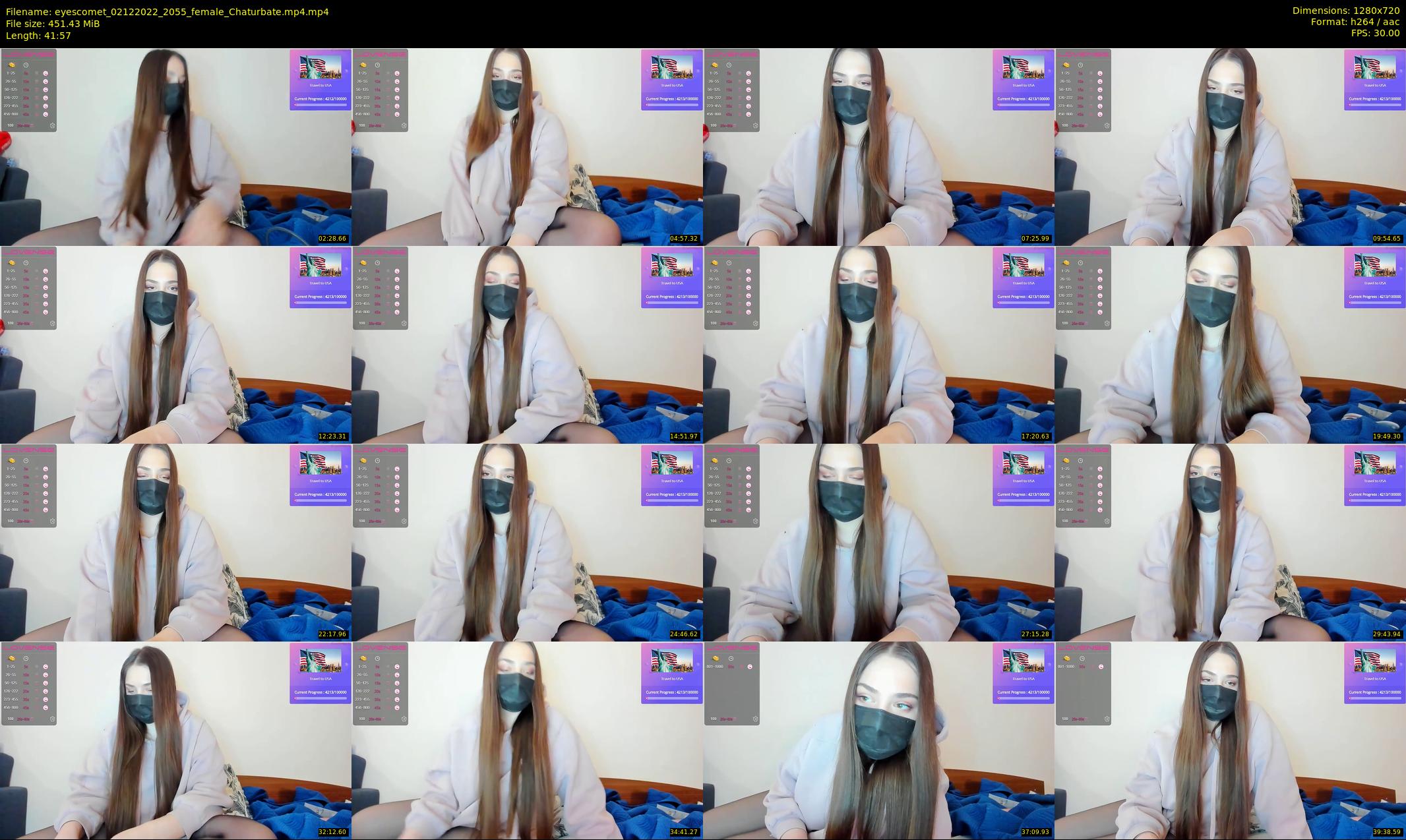eyescomet — 42 minute Chaturbate female cam show recording, 720p, Dec 2, 2022