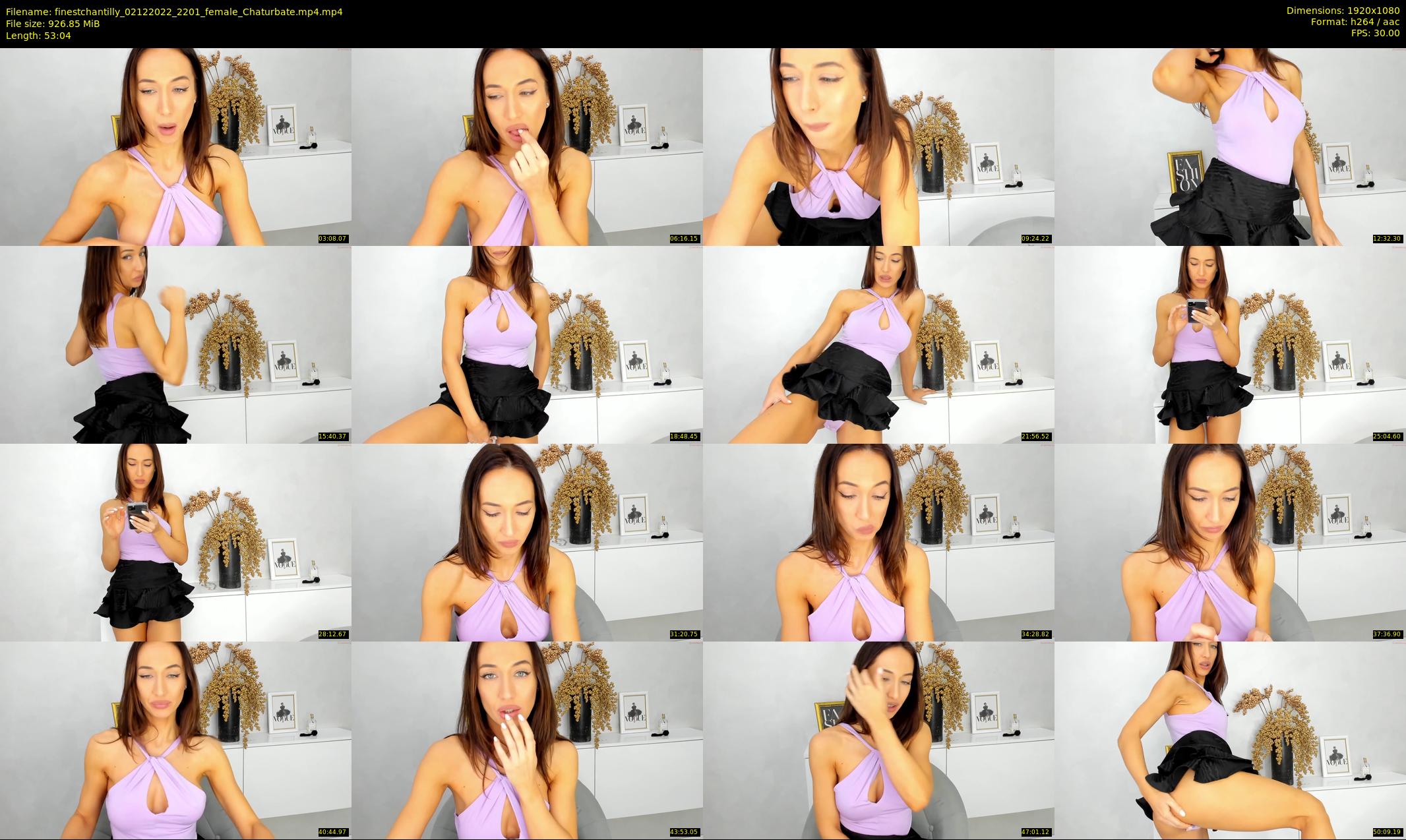 finestchantilly — 54 minute Chaturbate female cam show recording, 1080p, Dec 2, 2022