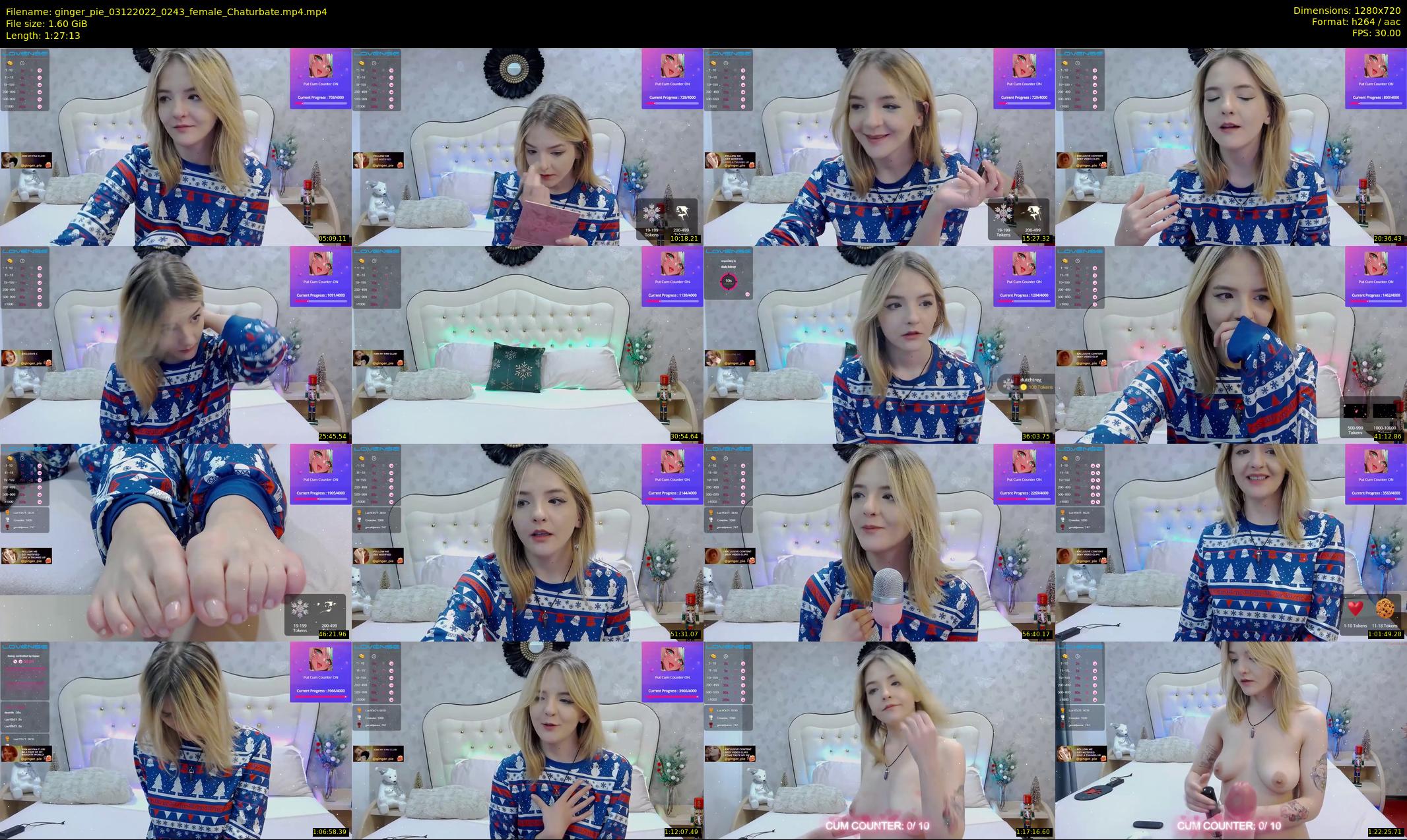 ginger_pie — 88 minute Chaturbate female cam show recording, 720p, Dec 3, 2022