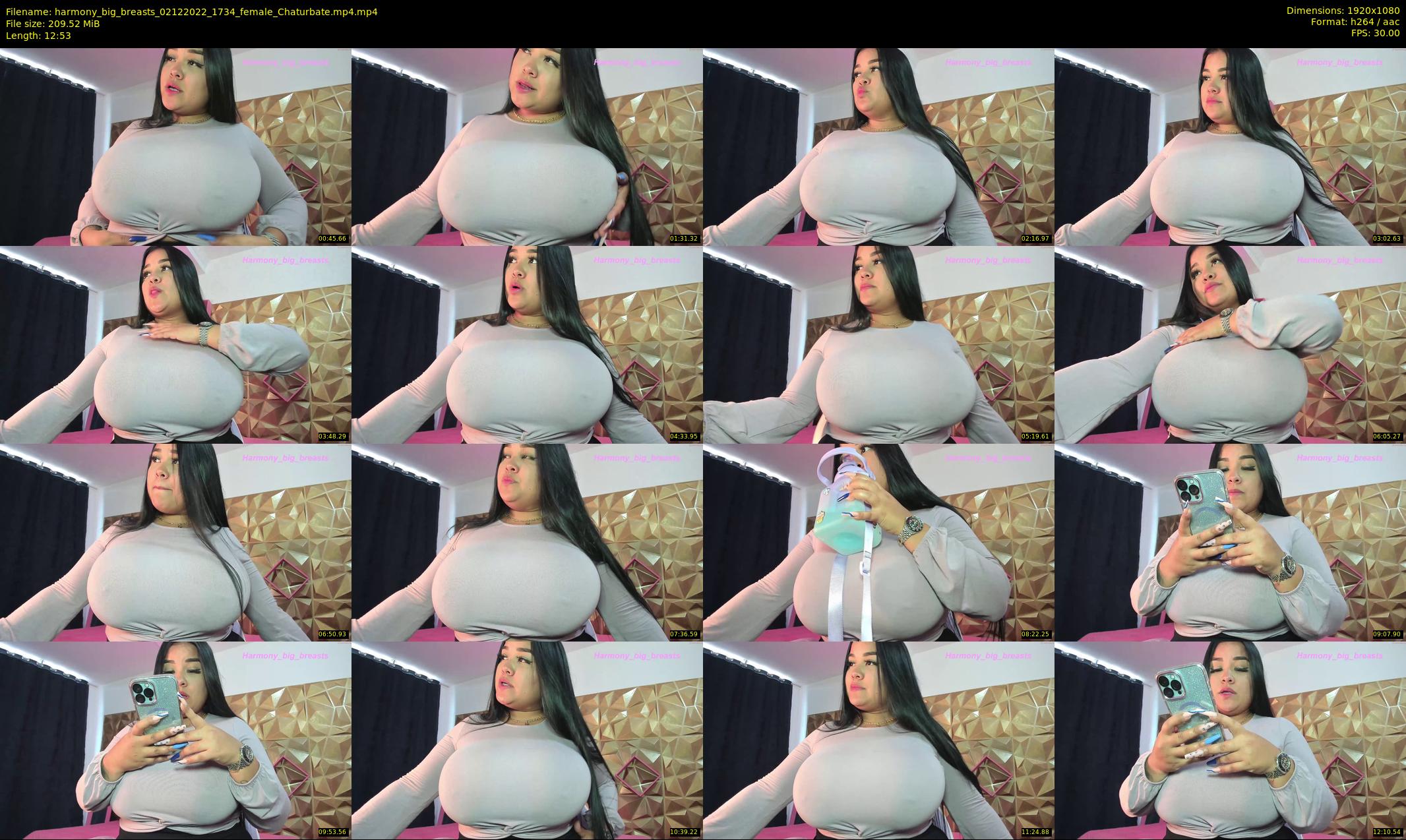harmony_big_breasts — 13 minute Chaturbate female cam show recording, 1080p, Dec 2, 2022