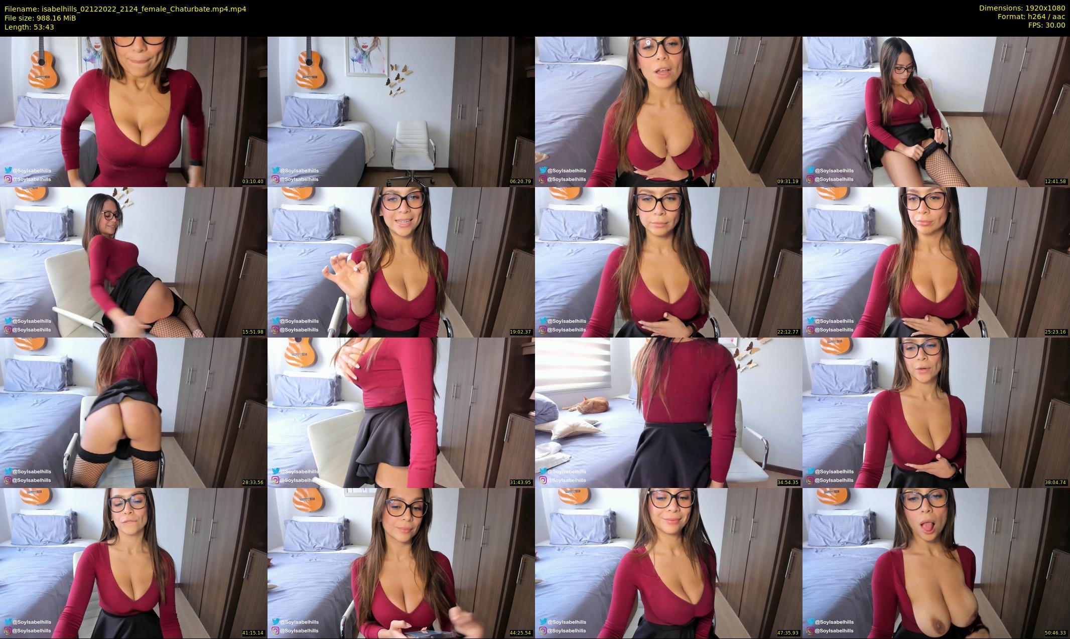isabelhills — 54 minute Chaturbate female cam show recording, 1080p, Dec 2, 2022