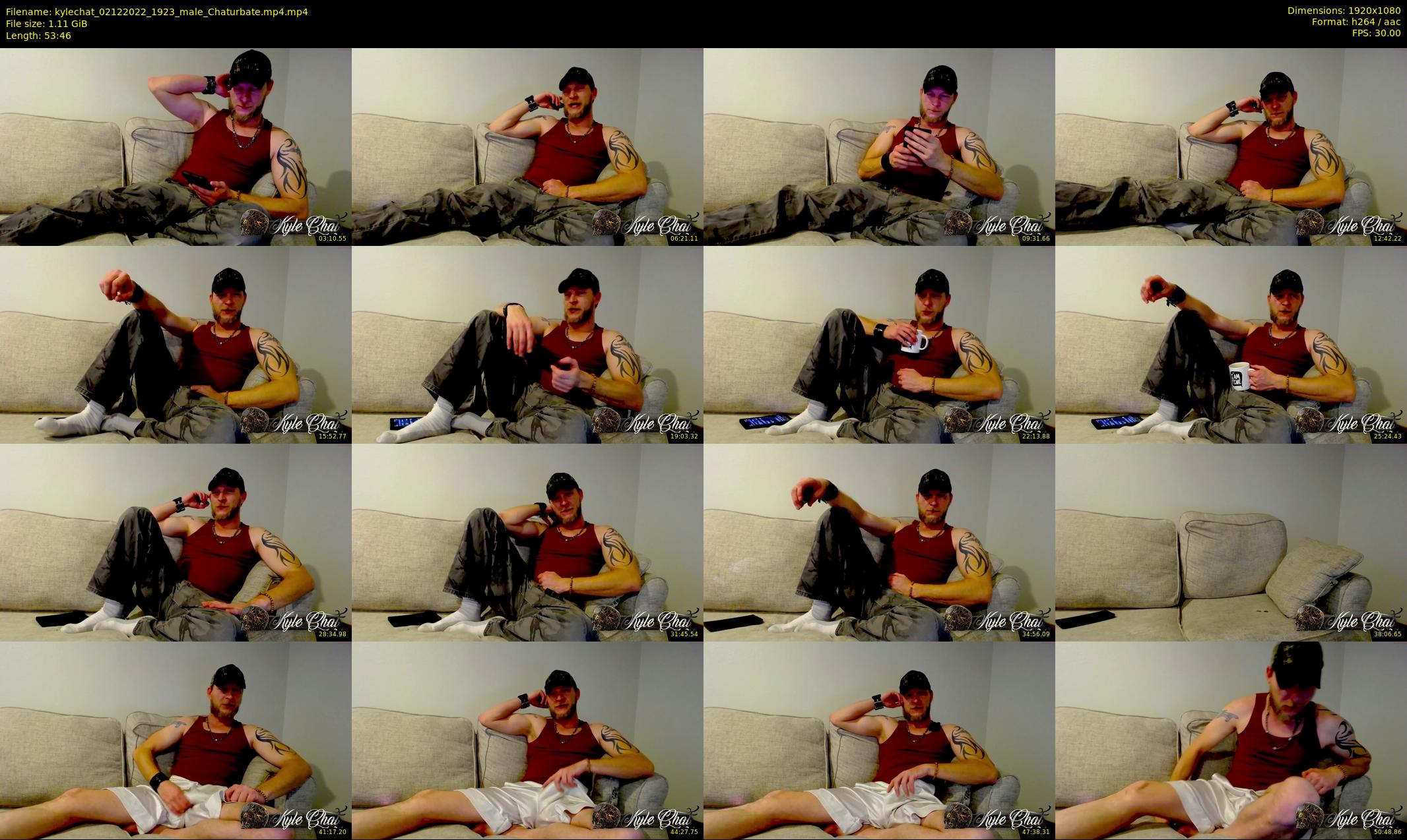 kylechat — 54 minute Chaturbate male cam show recording, 1080p, Dec 2, 2022