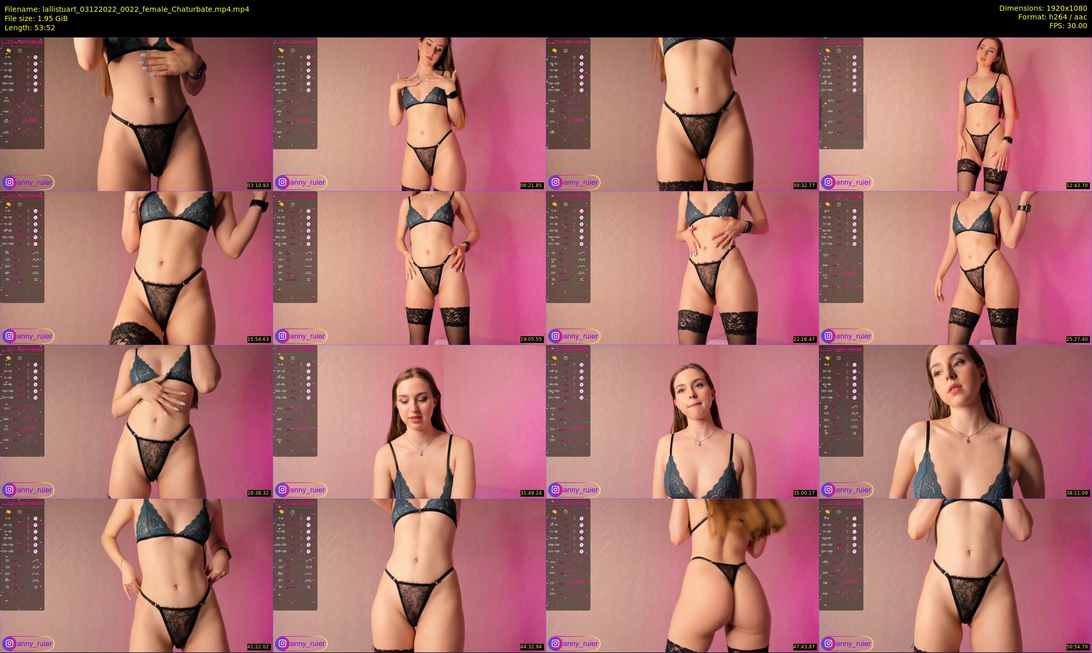 lallistuart — 54 minute Chaturbate female cam show recording, 1080p, Dec 3, 2022