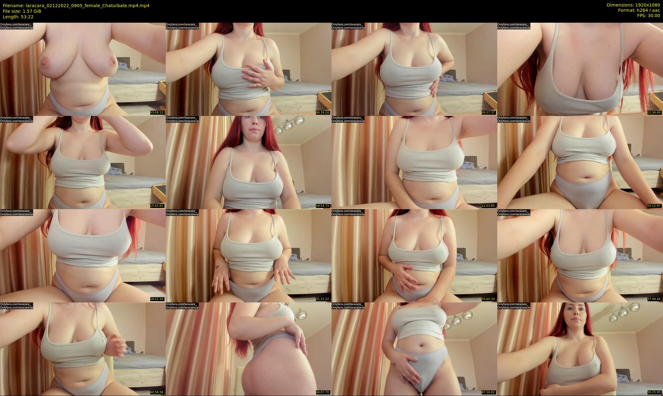 laracara — 54 minute Chaturbate female cam show recording, 1080p, Dec 2, 2022