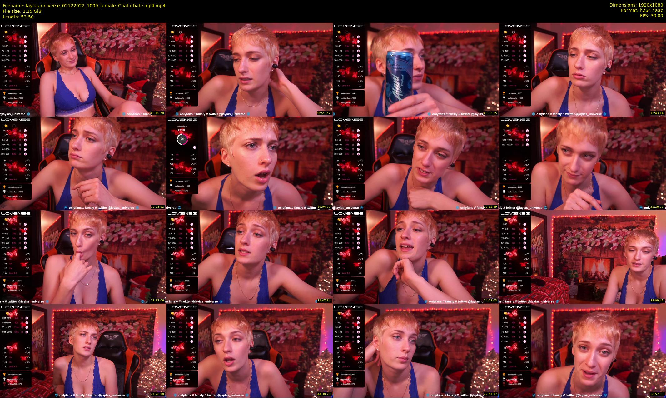 laylas_universe — 54 minute Chaturbate female cam show recording, 1080p, Dec 2, 2022