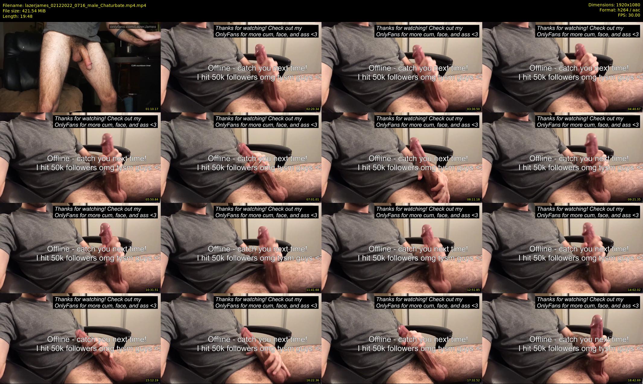 lazerjames — 20 minute Chaturbate male cam show recording, 1080p, Dec 2, 2022