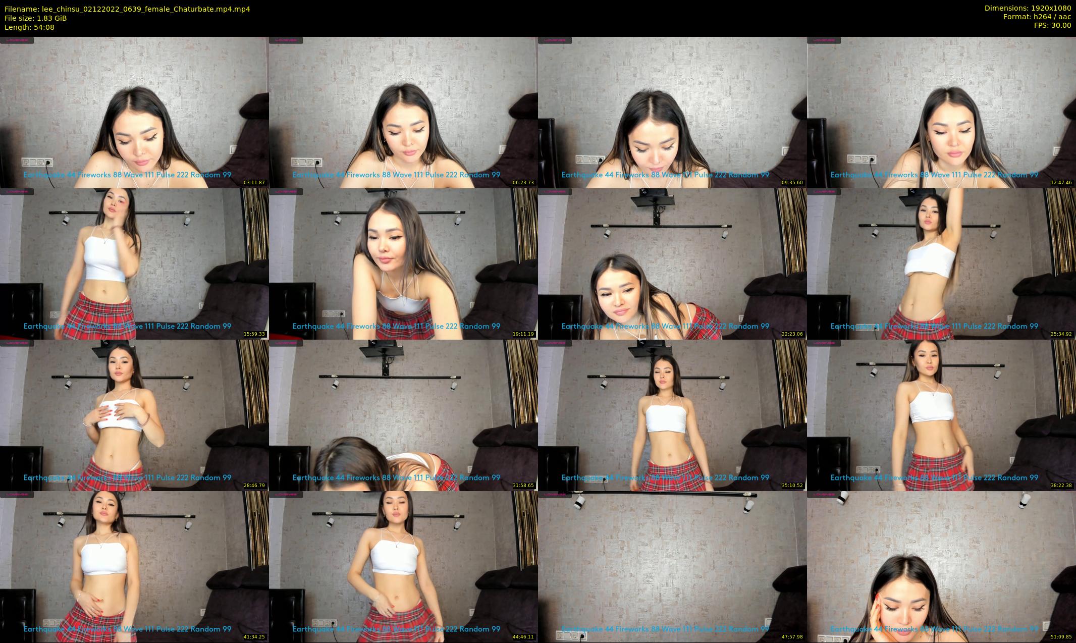 lee_chinsu — 55 minute Chaturbate female cam show recording, 1080p, Dec 2, 2022