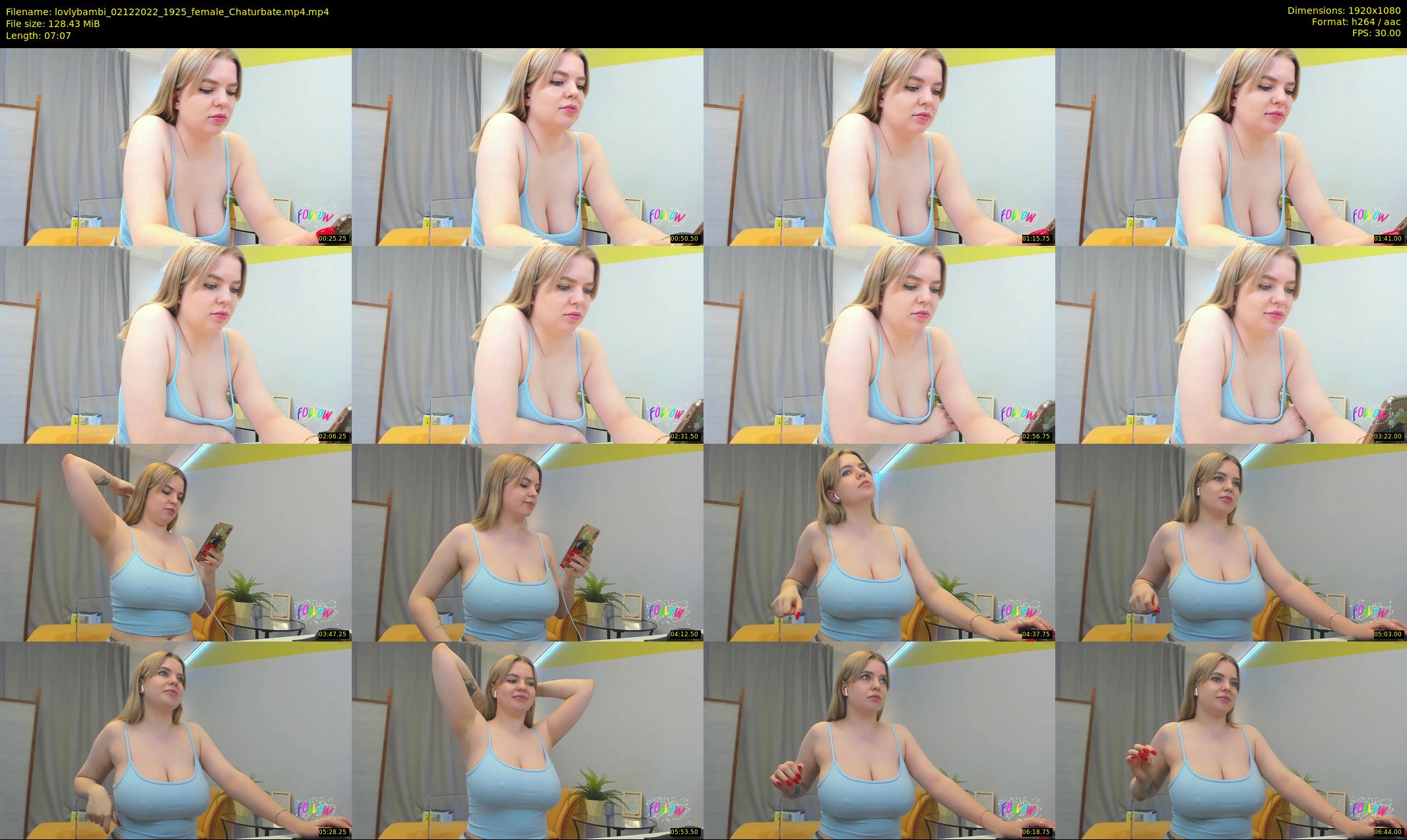 lovlybambi — 8 minute Chaturbate female cam show recording, 1080p, Dec 2, 2022