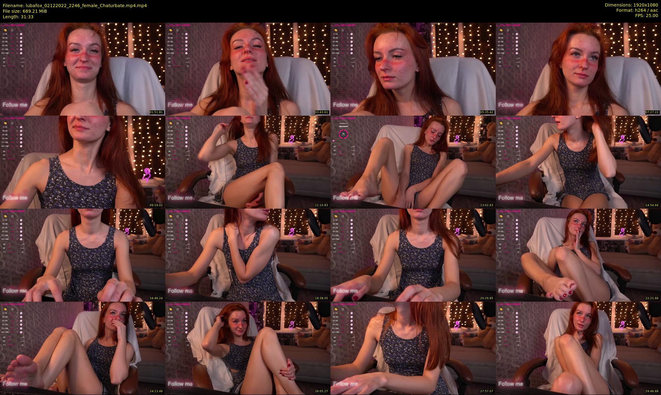 lubafox — 32 minute Chaturbate female cam show recording, 1080p, Dec 2, 2022