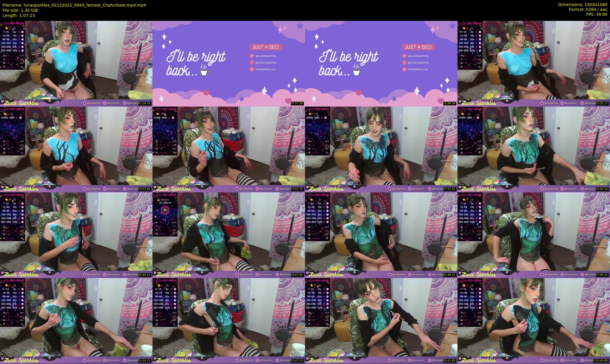 lunasparkles — 68 minute Chaturbate female cam show recording, 1080p, Dec 2, 2022