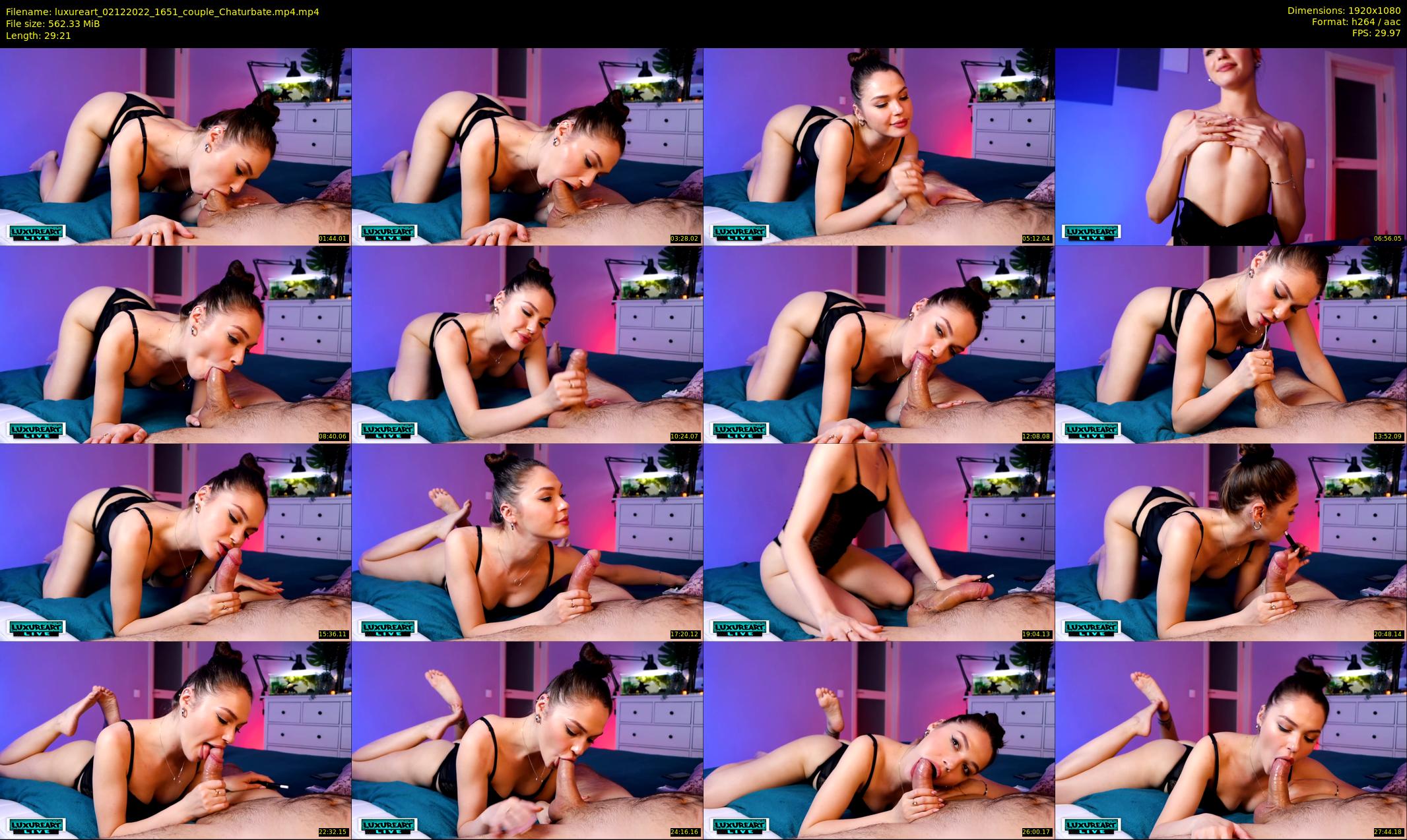 luxureart — 30 minute Chaturbate couple cam show recording, 1080p, Dec 2, 2022